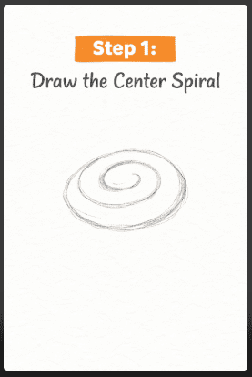 step one of how to draw roses