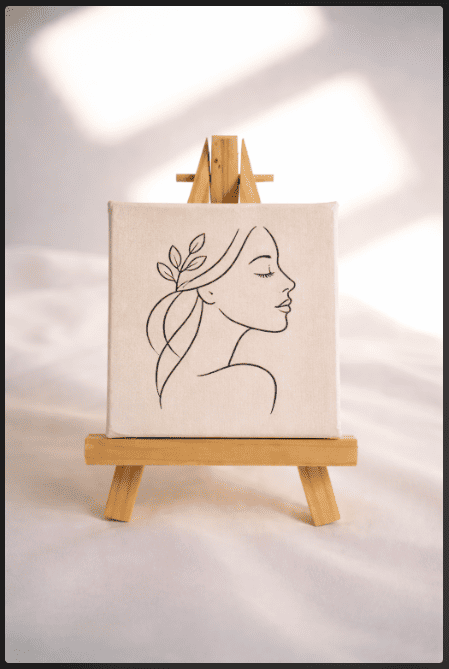 Minimalist Line Art Painting