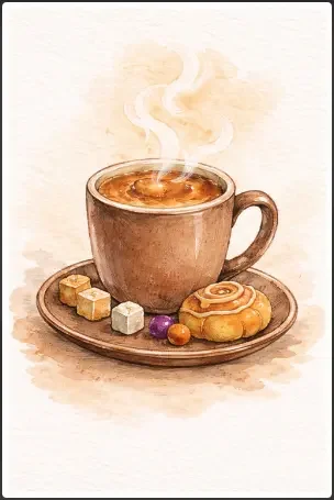 Cozy Coffee Cup Illustration