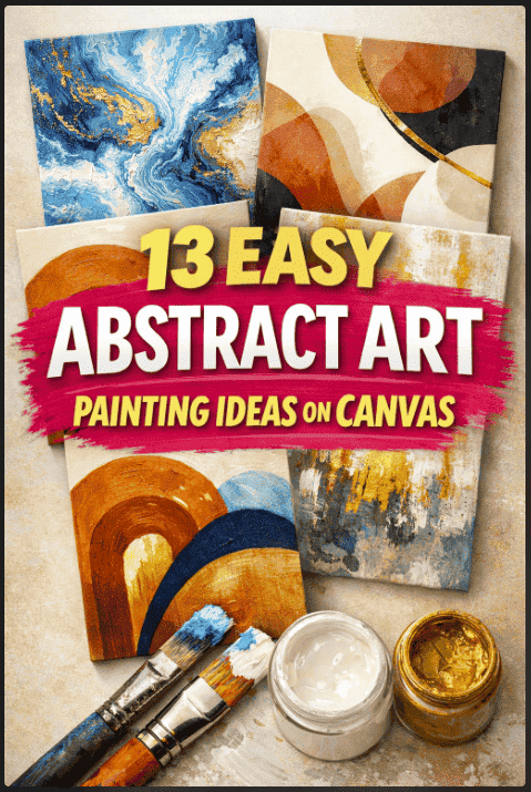 13 Easy Abstract Art Painting Ideas on Canvas