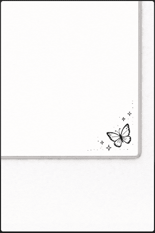 Butterfly Corner Doodle