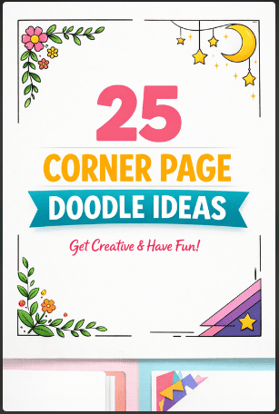 corner page doodle ideas