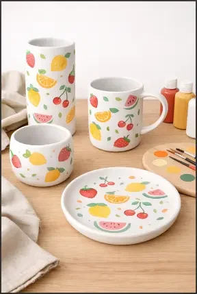 Fruit Pottery Painting Ideas for Beginners