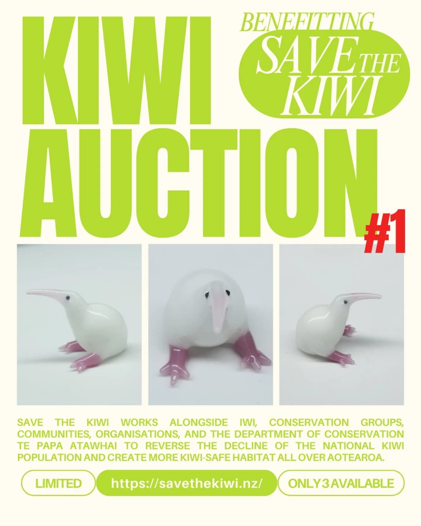 Kiwis are up!!!! Check the link in my profile!
Benefitting Save the Kiwi! 🥝 
#tinyglassanimals #kiwi #newzealand #brownkiwi #birders #birdwatching #birdclub #kiwibird