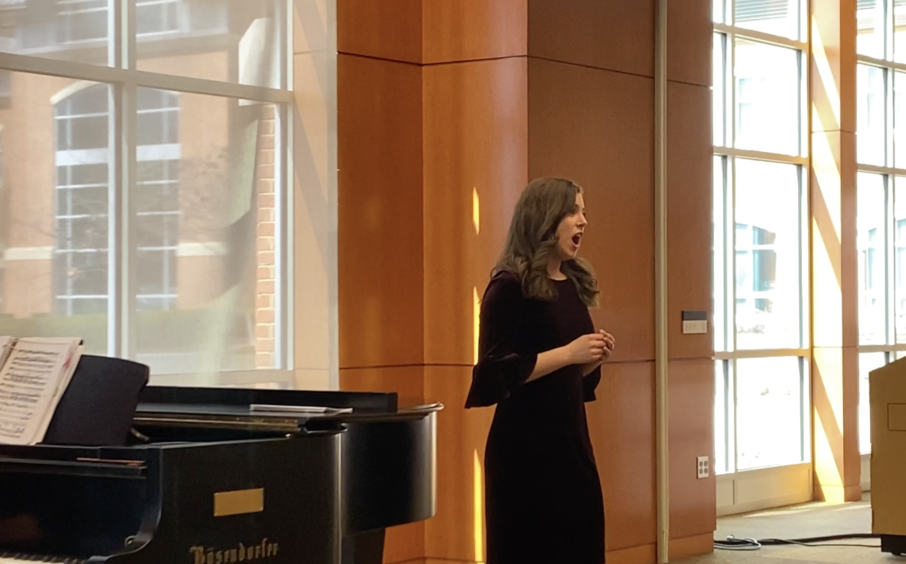 Analiese singing "Caro Nome" (Rigoletto) for the Ward Virts Concert Series (2022)