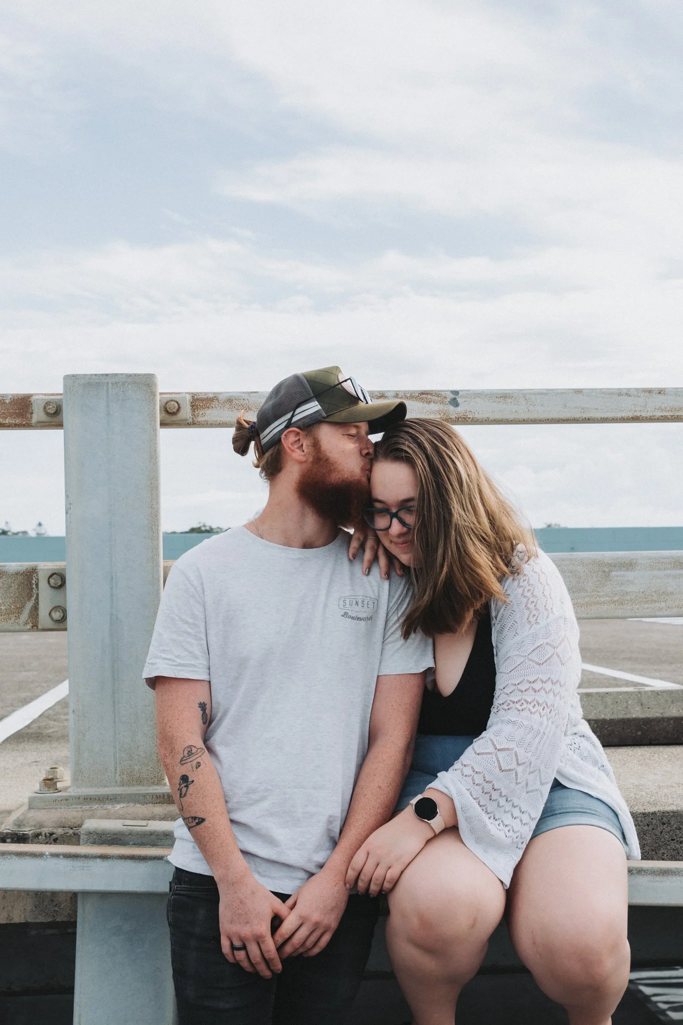 Young couple in a urban setting, Caloundra Sunshine Coast