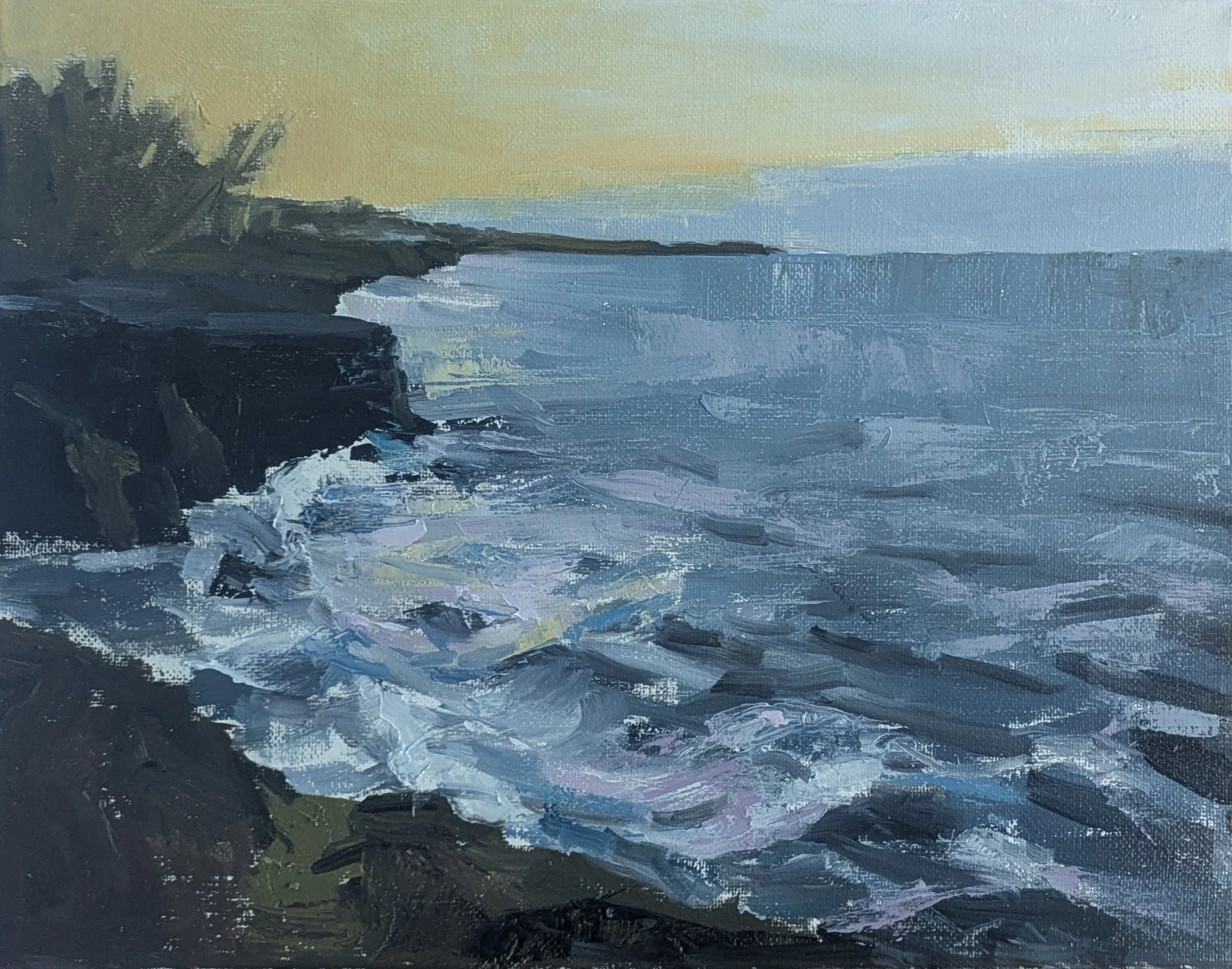 Ravenous Sea  l  11x14  l  Oil on canvas  l  $350