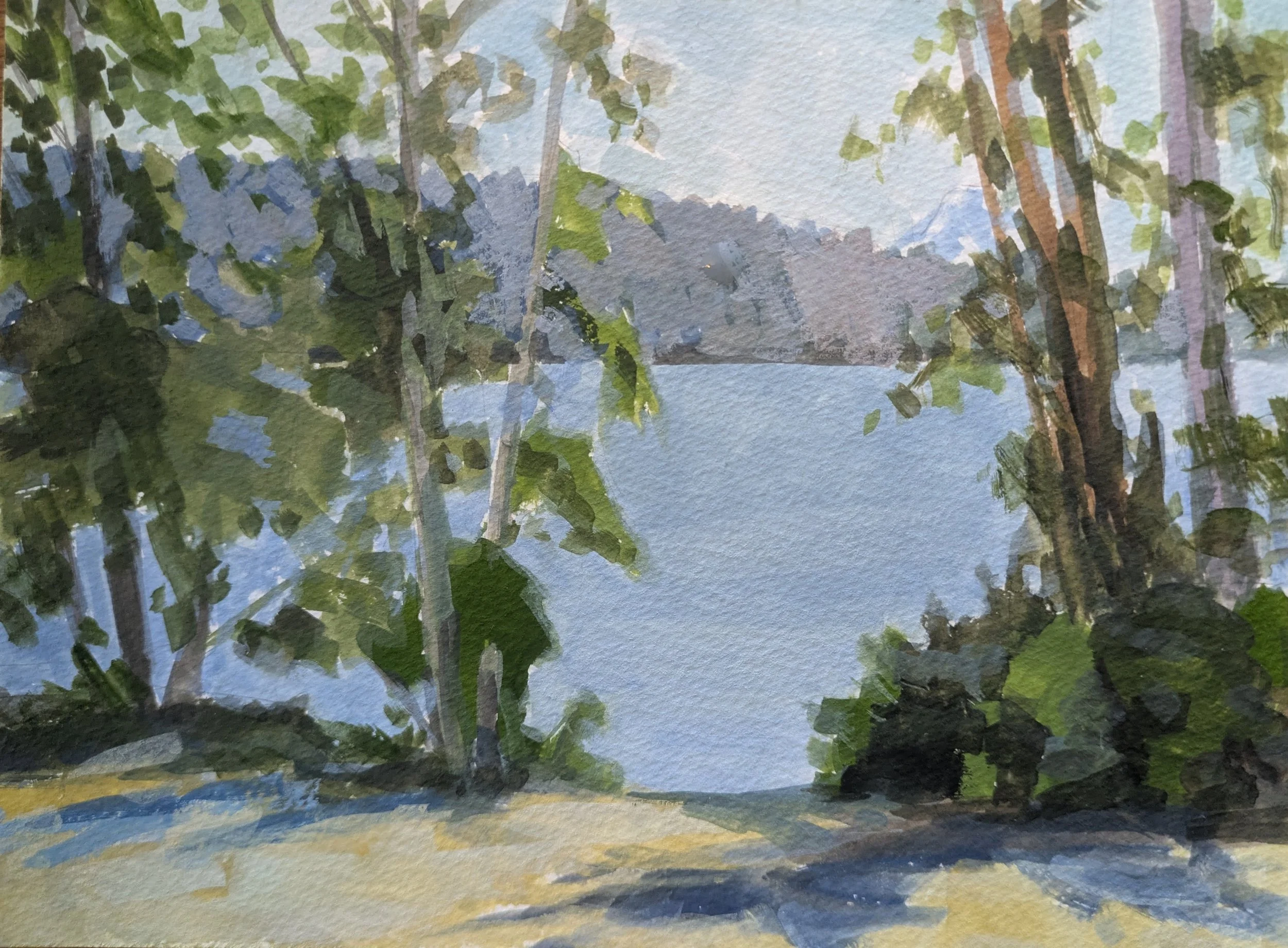 Seward Shore  l  6x9  l  Gouache  l  $120