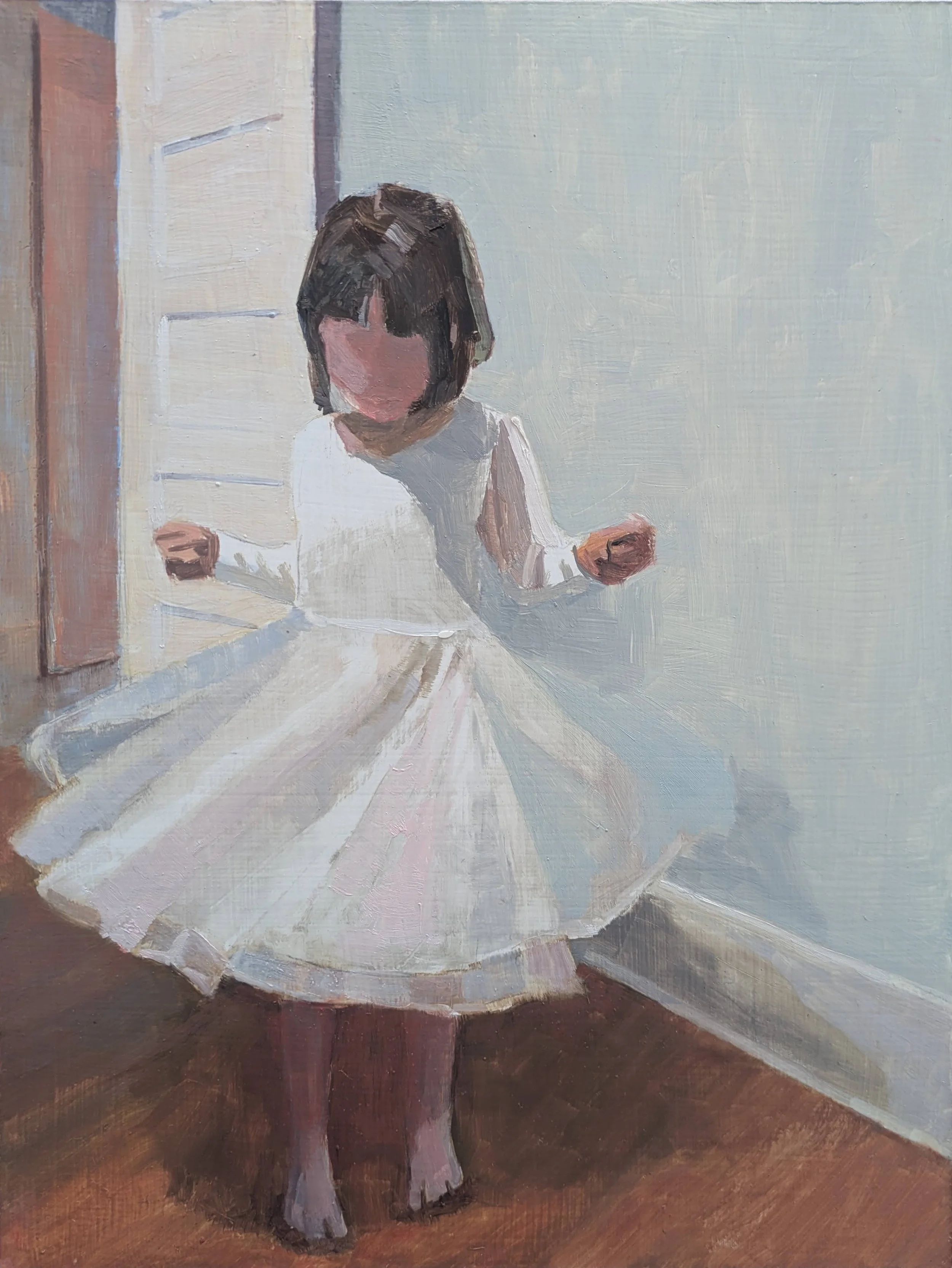 The Twirl  l  9x12  l  Oil  l  Framed  l  $350