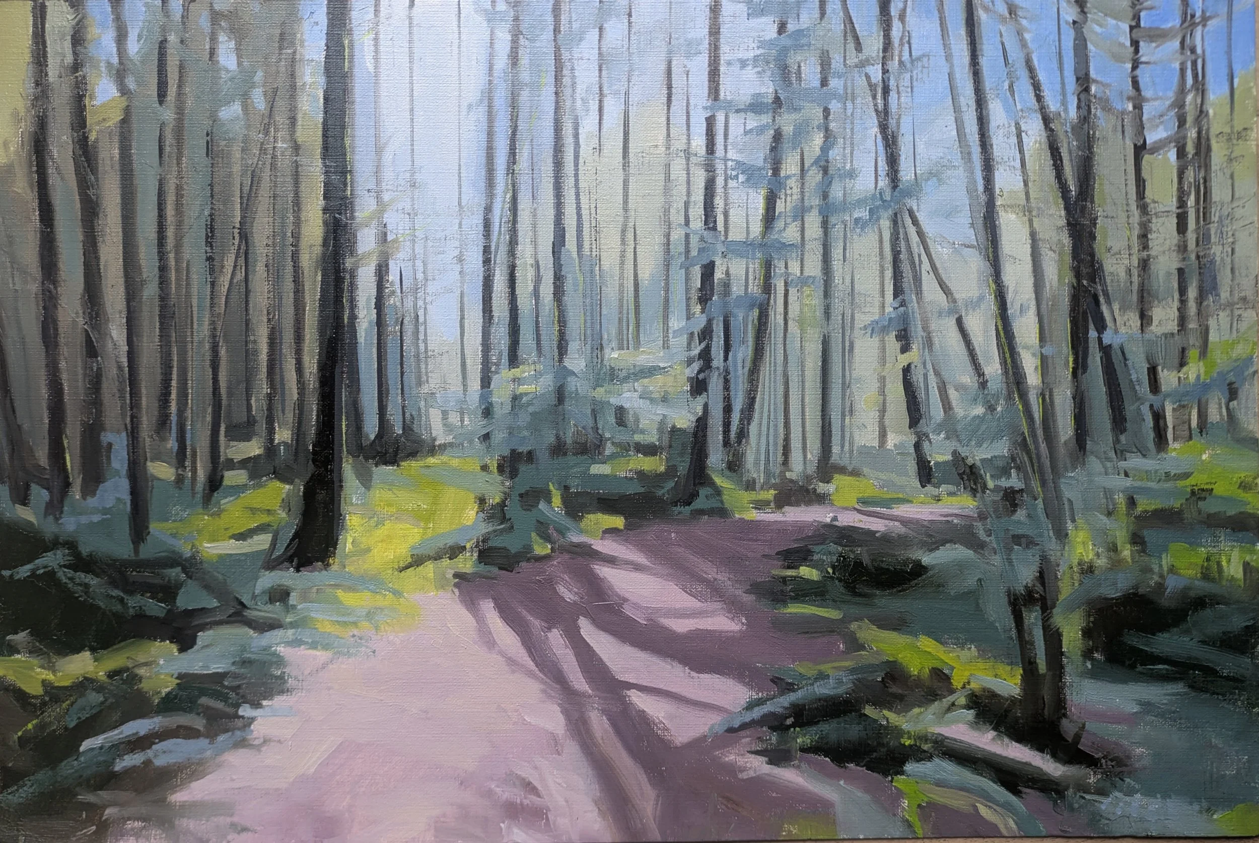 Into the Forest  l  12 x 18  l  Oil  l  Framed  l  $480