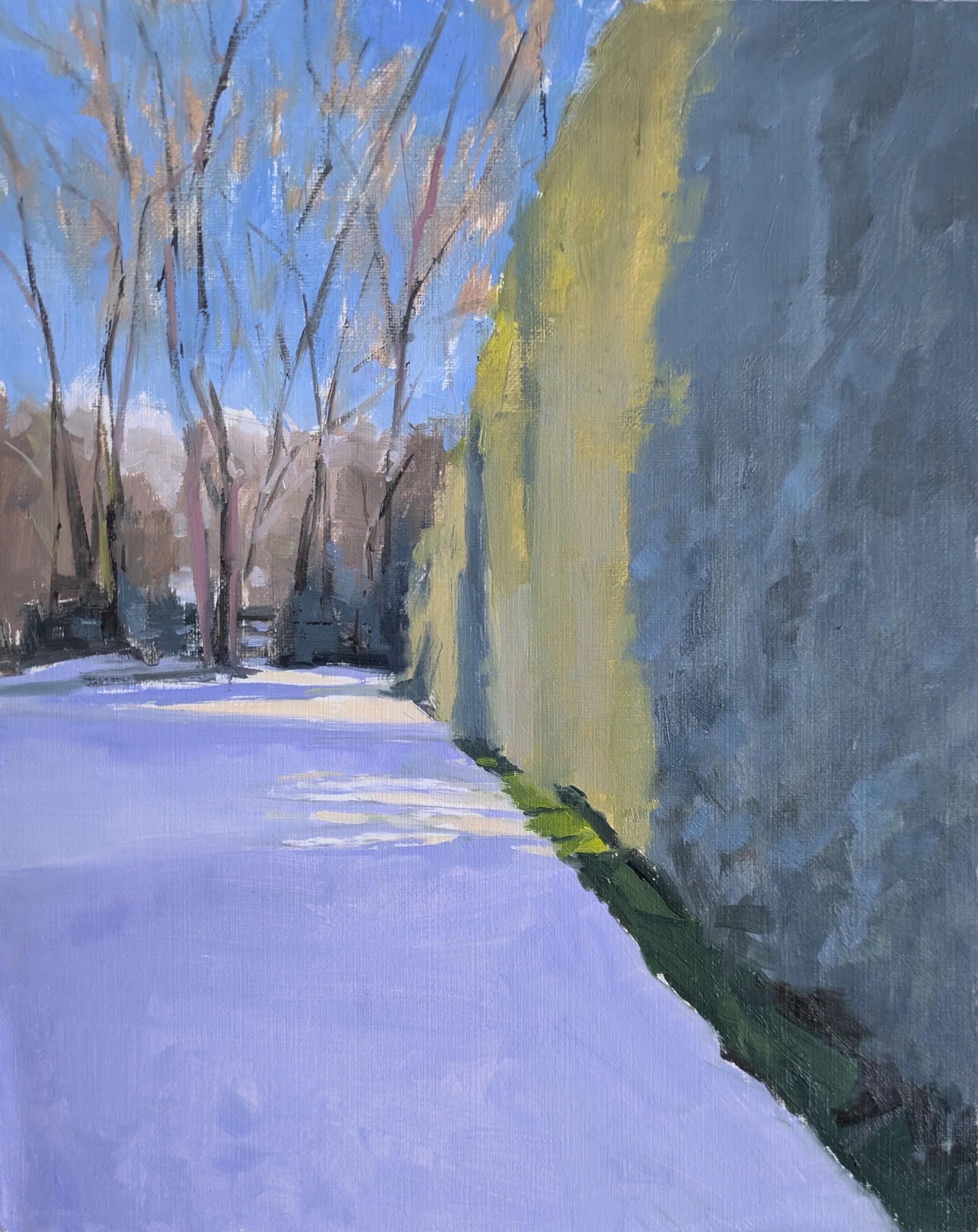 The Only Snow Day  l  8x10  l  Oil  l  Framed  l  $250