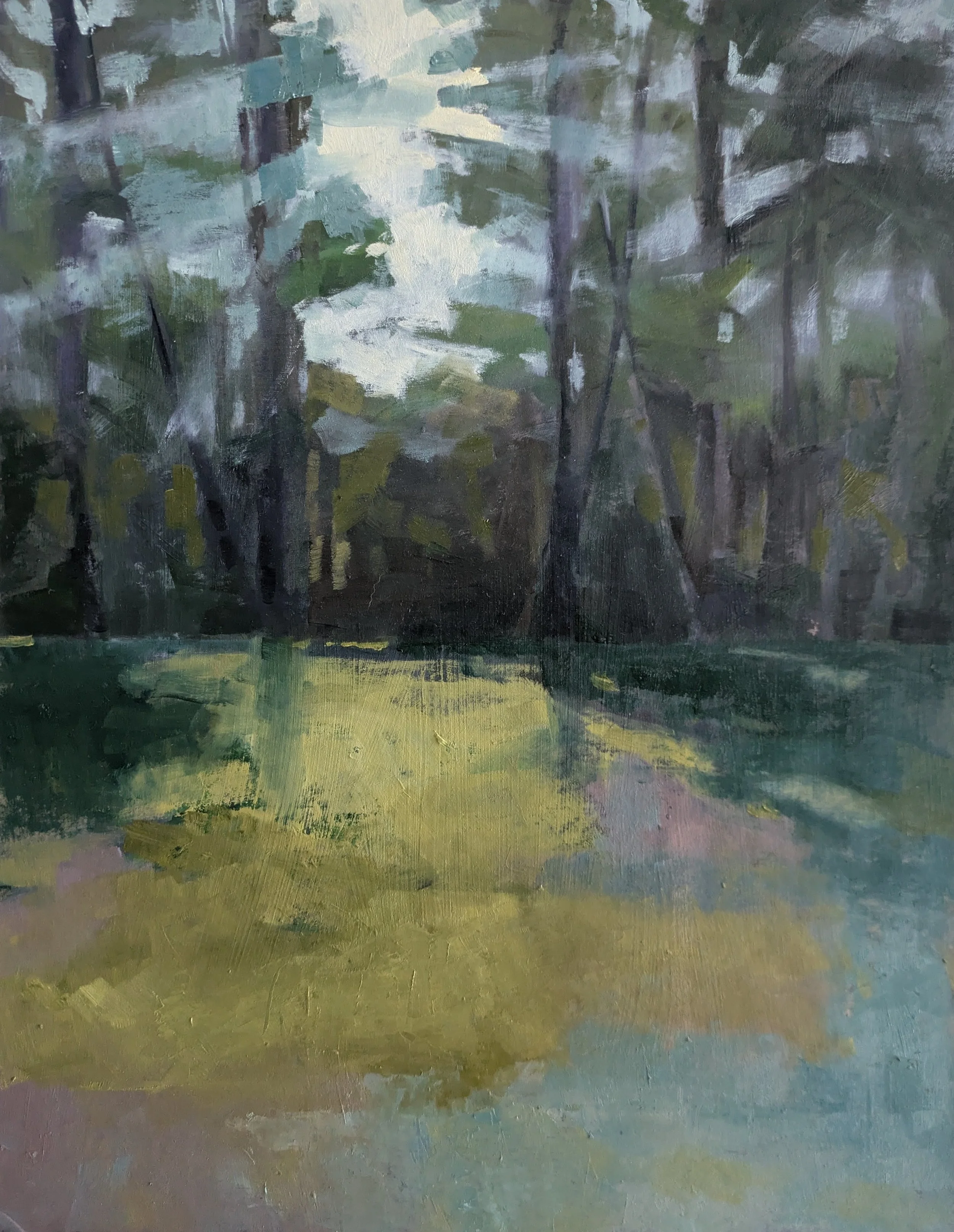 Dust and the Clearing  l  11x14  l  Oil  l  Framed  l  $350