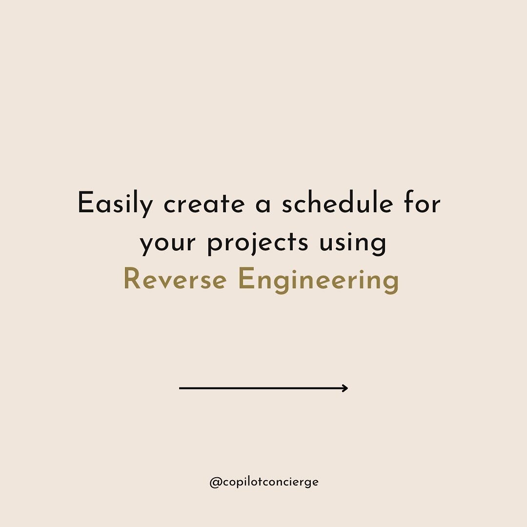 Planning out your projects doesn&rsquo;t have to be complex. 

Reverse engineering is a project management method which helps to build and organize project schedules for your projects. 

You wanna launch that new service by a specific date, have deli