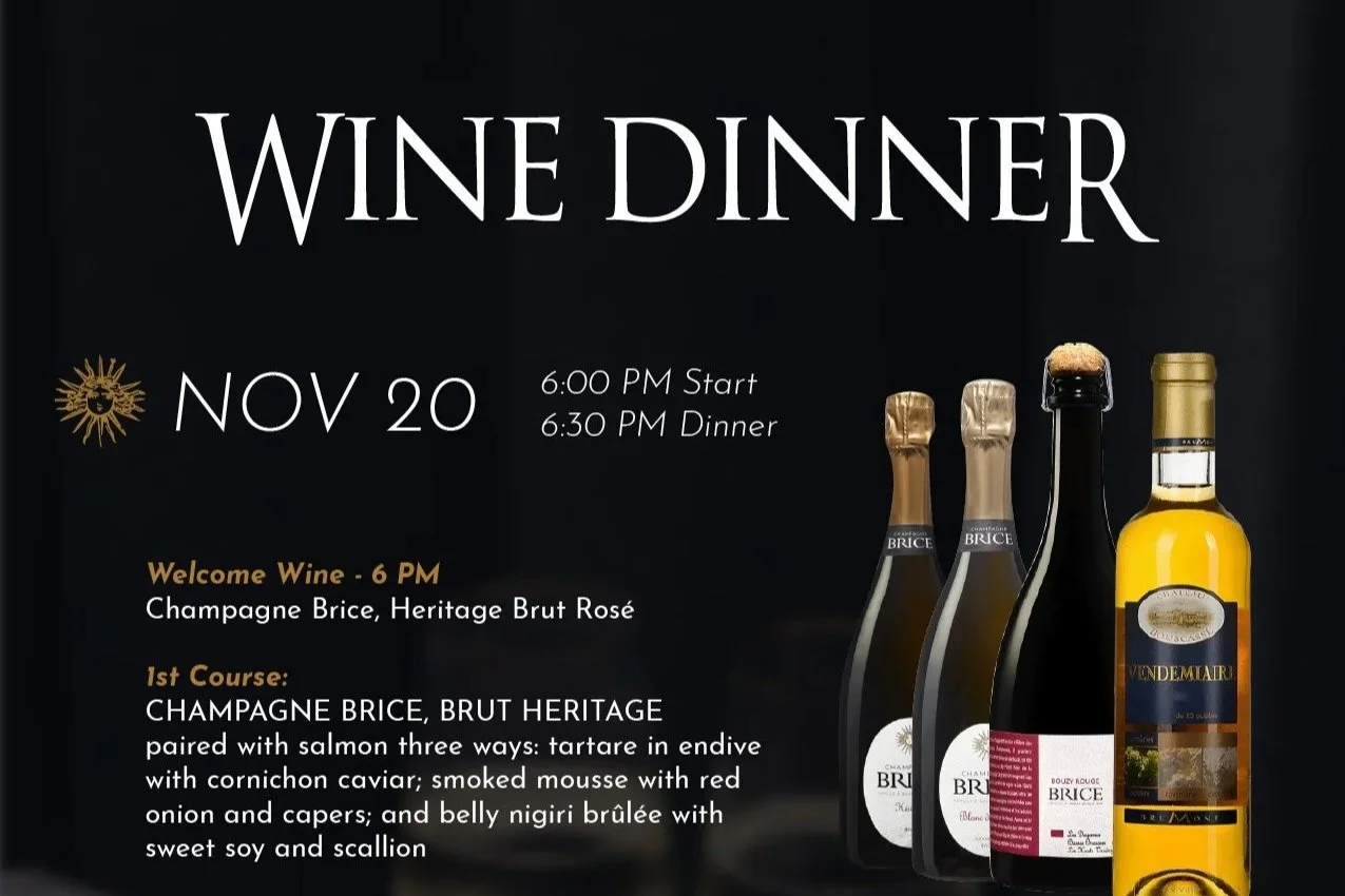 Wine Dinner - Champagne Brice