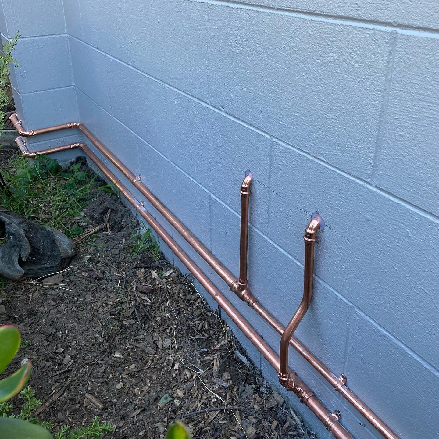 New copper pipe work we did recently 😁 

#plumbing #copper #bayofplentynz
