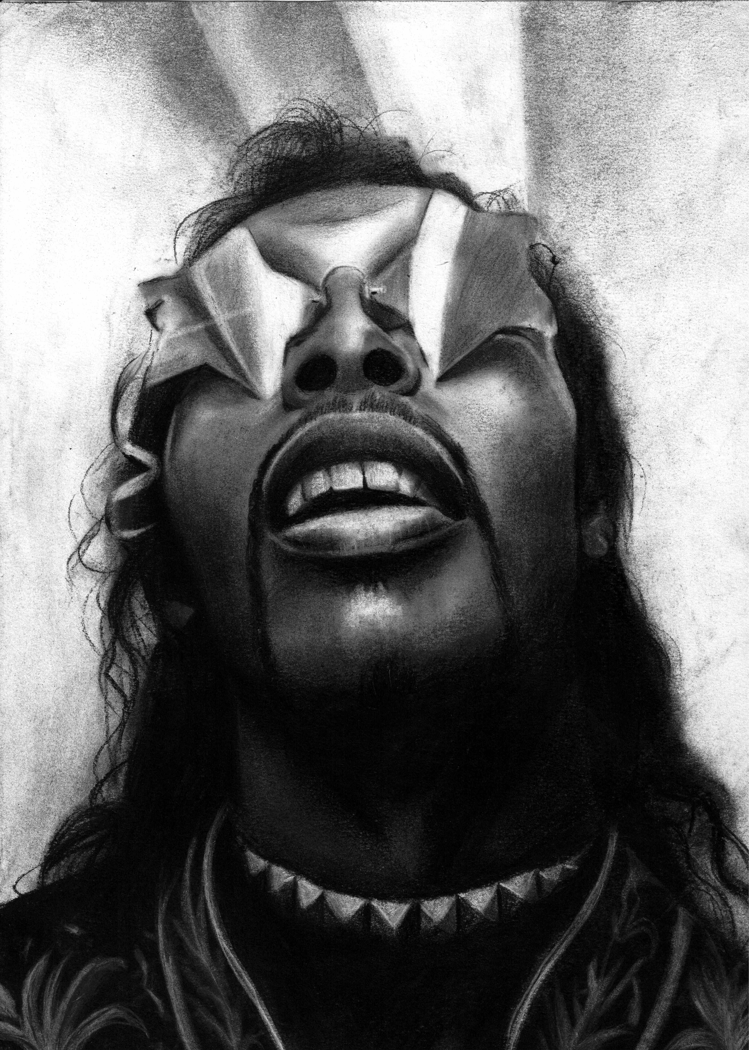 'Bootsy'
9 x 12 in.
Charcoal on paper