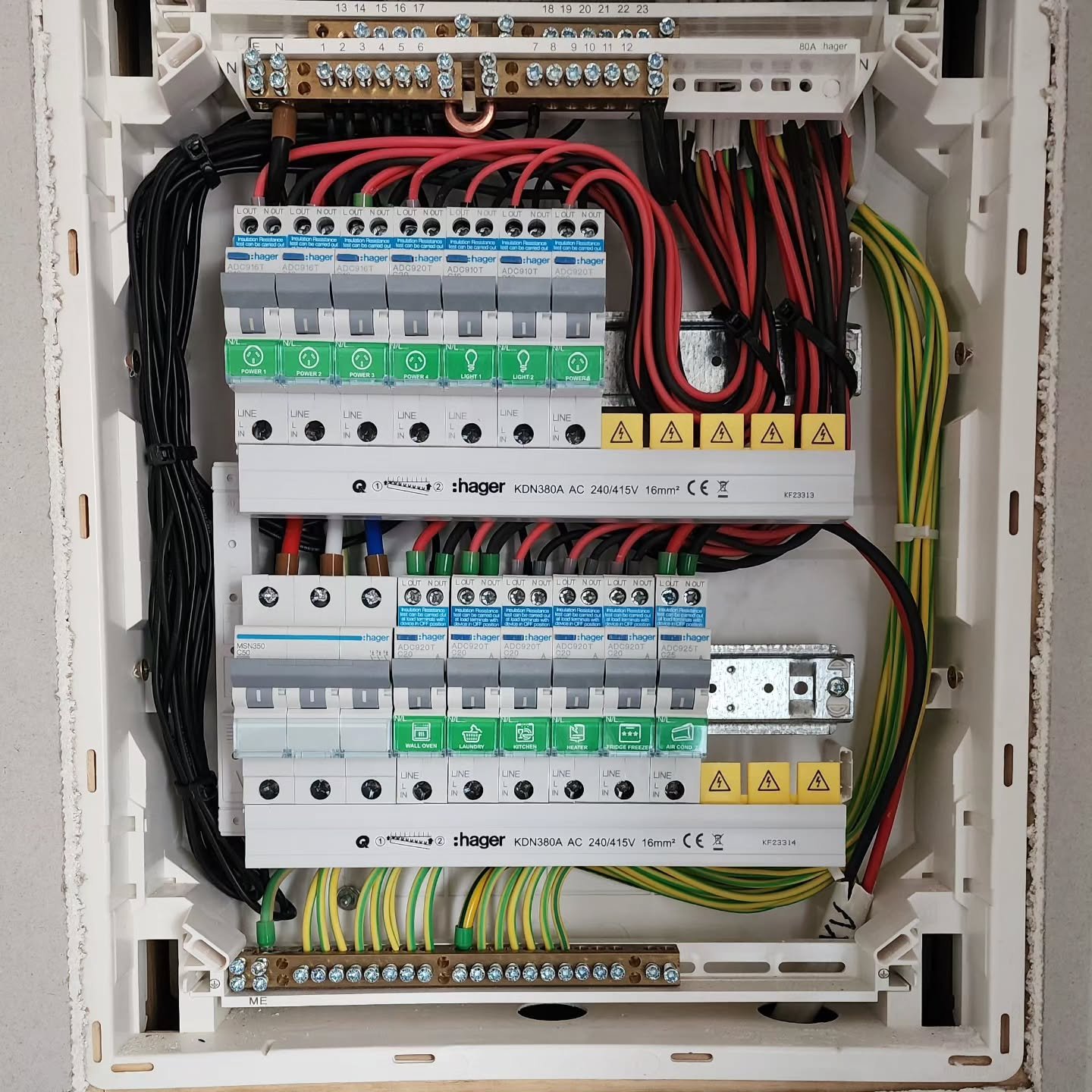 Progress shots from current projects where we're using some quality @hager_au products in our switchboards