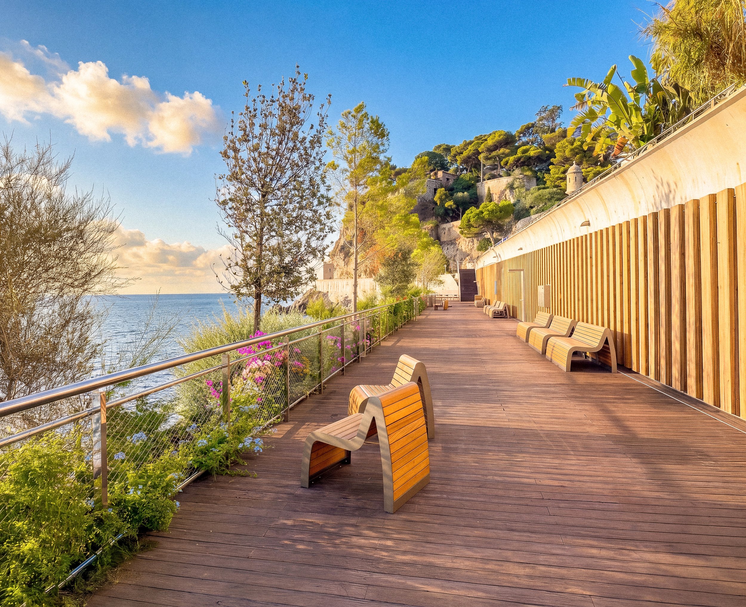 Urban furniture in Monte-Carlo