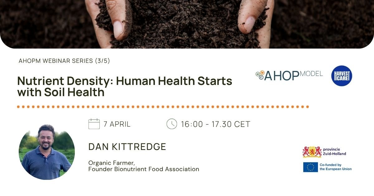 Agri-Health Webinar Series: Nutrient density, soil life, and the quality of the food we eat