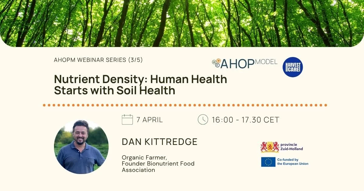 Agri-Health Webinar Series: Nutrient density, soil life, and the quality of the food we eat