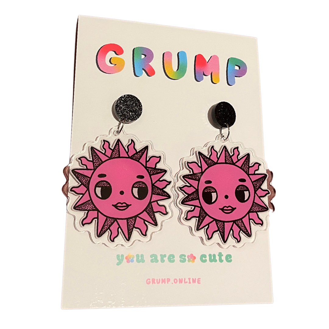 sunset dreams - sun earrings