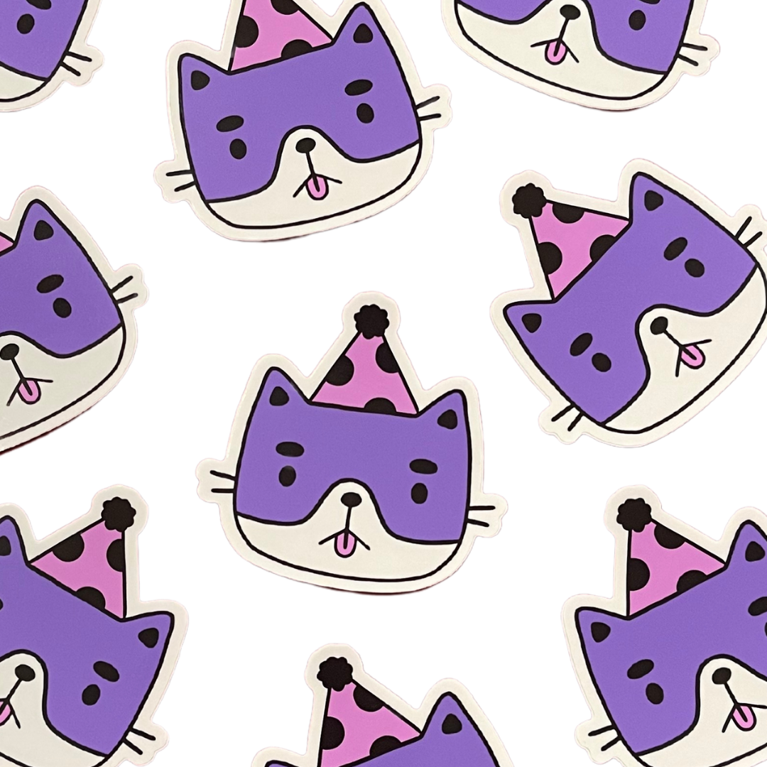 party cat sticker