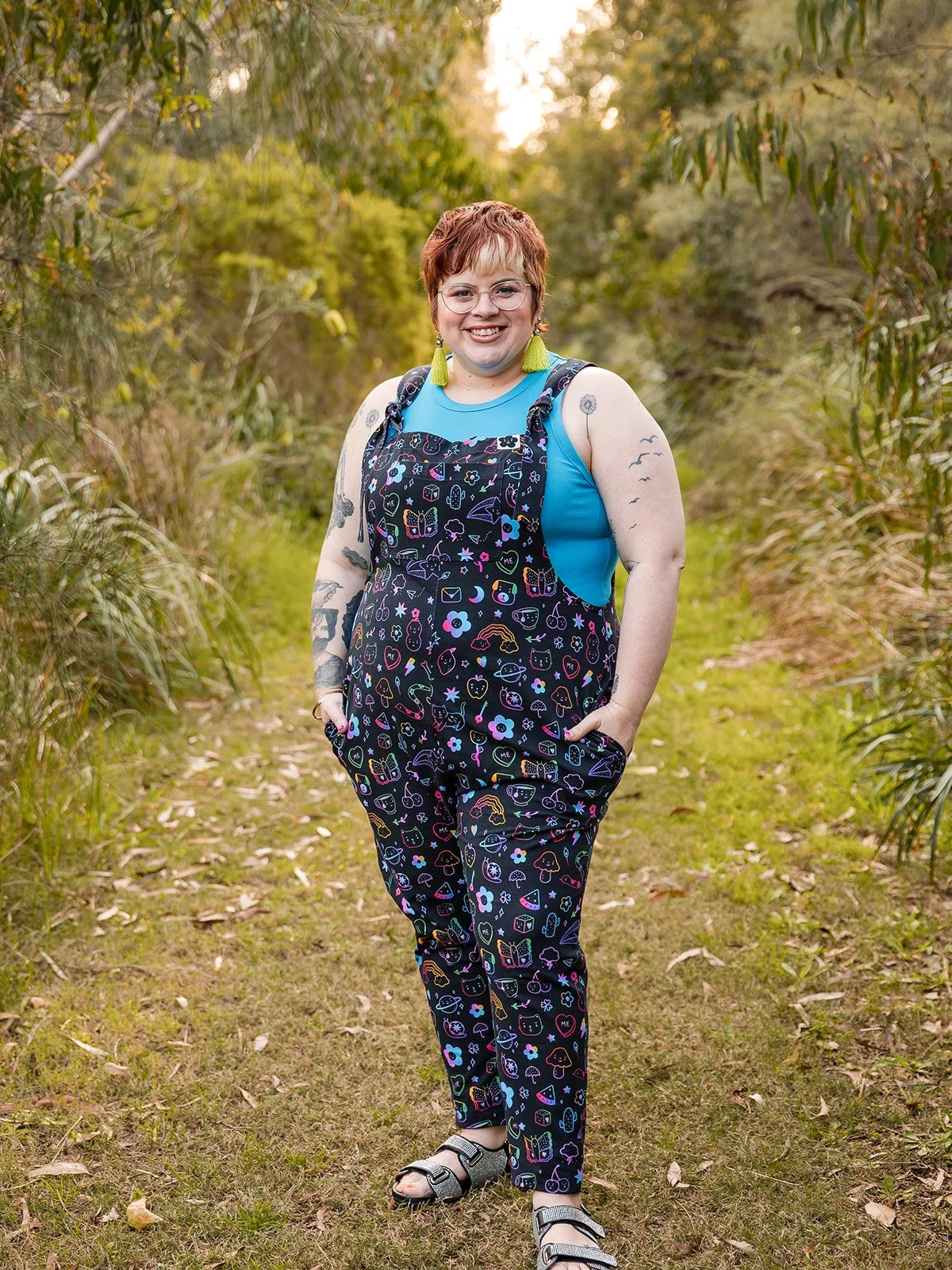 FUN TIMES TATTOO - BLACK OVERALLS