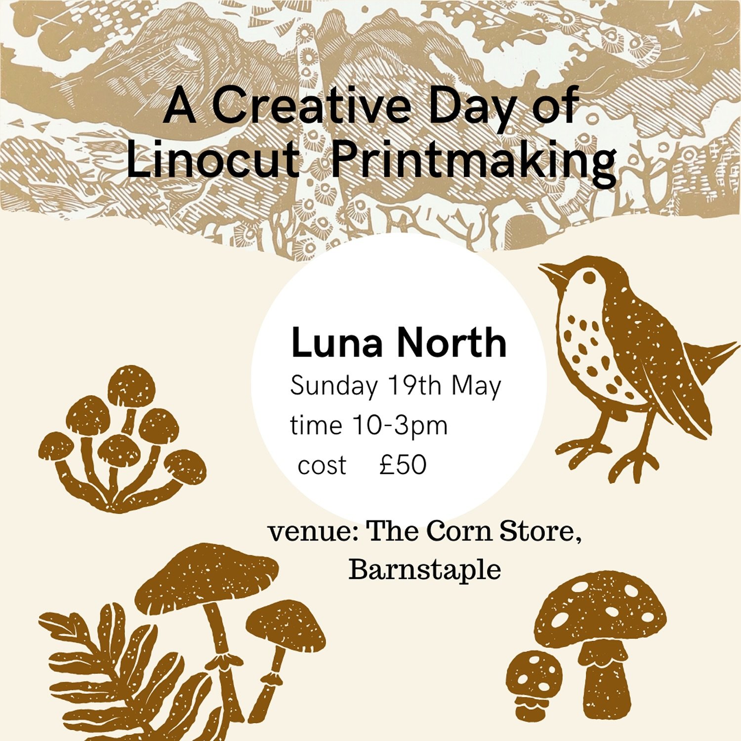 If you have been thinking you might like to learn linocut printmaking with me, here is my next workshop. 
Go to @studio.kind in the event page to book☝️

#devonartist #printmaking #linocut #lunanorthartist #craft #artworkshop