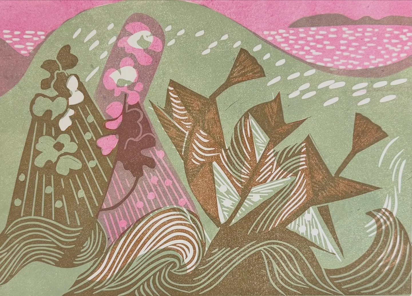 Here is my latest linocut print. Inspired by a quiet moment on a hillside by the sea. The grass was full of the most interesting seed heads. 
I hope you enjoy it.

#lunanorthartist #devonartist #linocut #exmoorartist #printmaker #romanticart