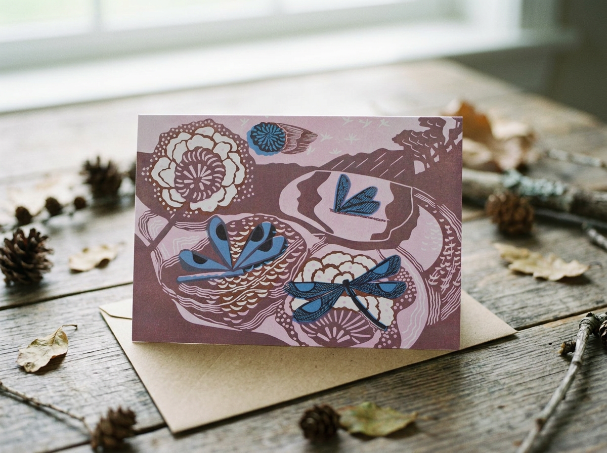 Damselfly Greeting Card
