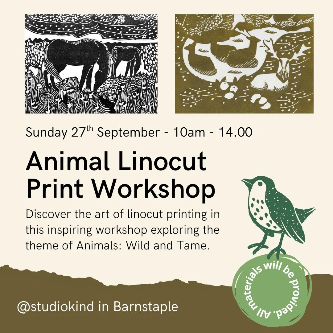 Animal Linocut Print Workshop