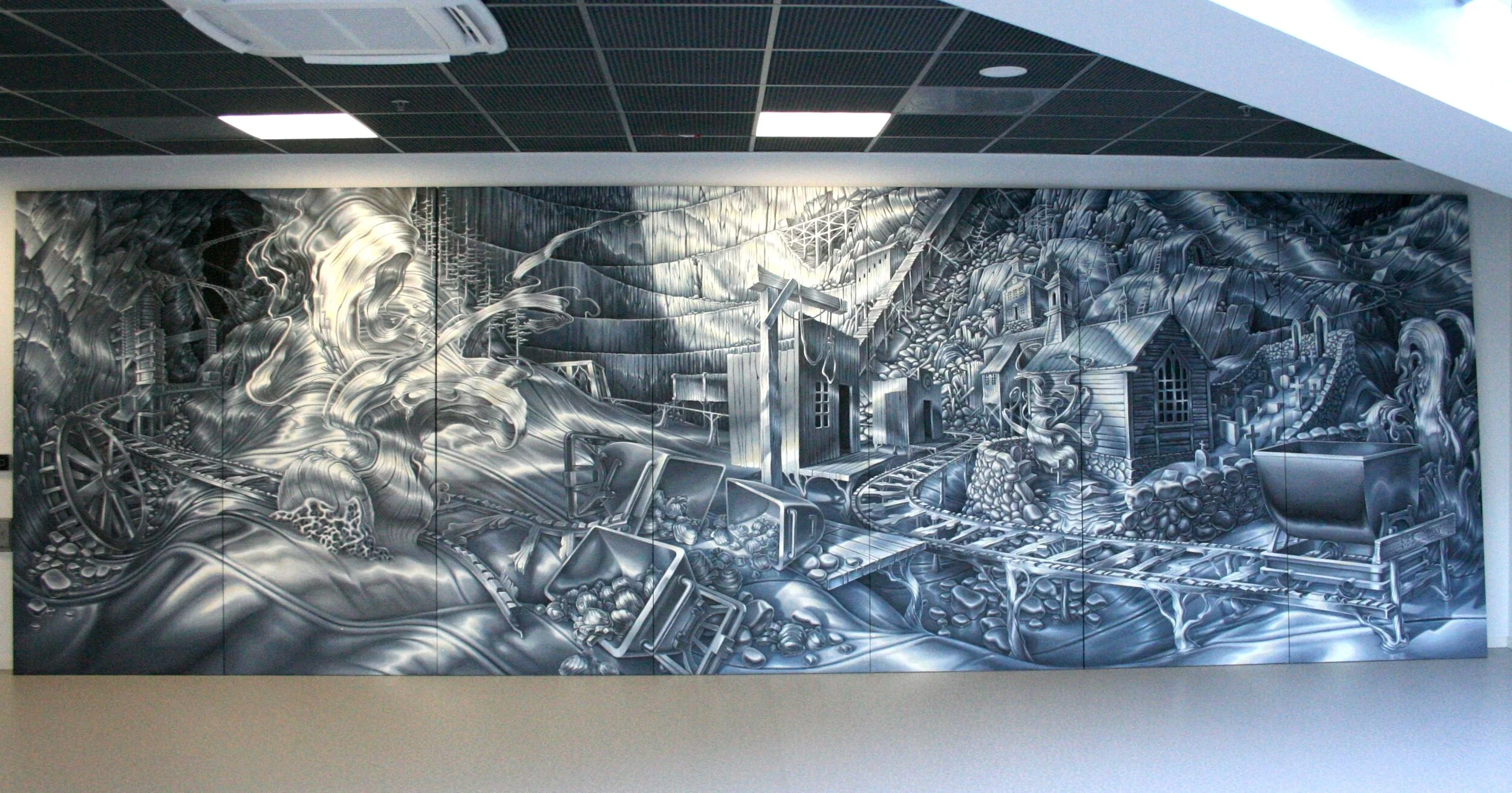   Native , installation view at  Krona senter for kultur og Kunnskap , Kongsberg, Norway.  Photo: Bjørn Båsen 