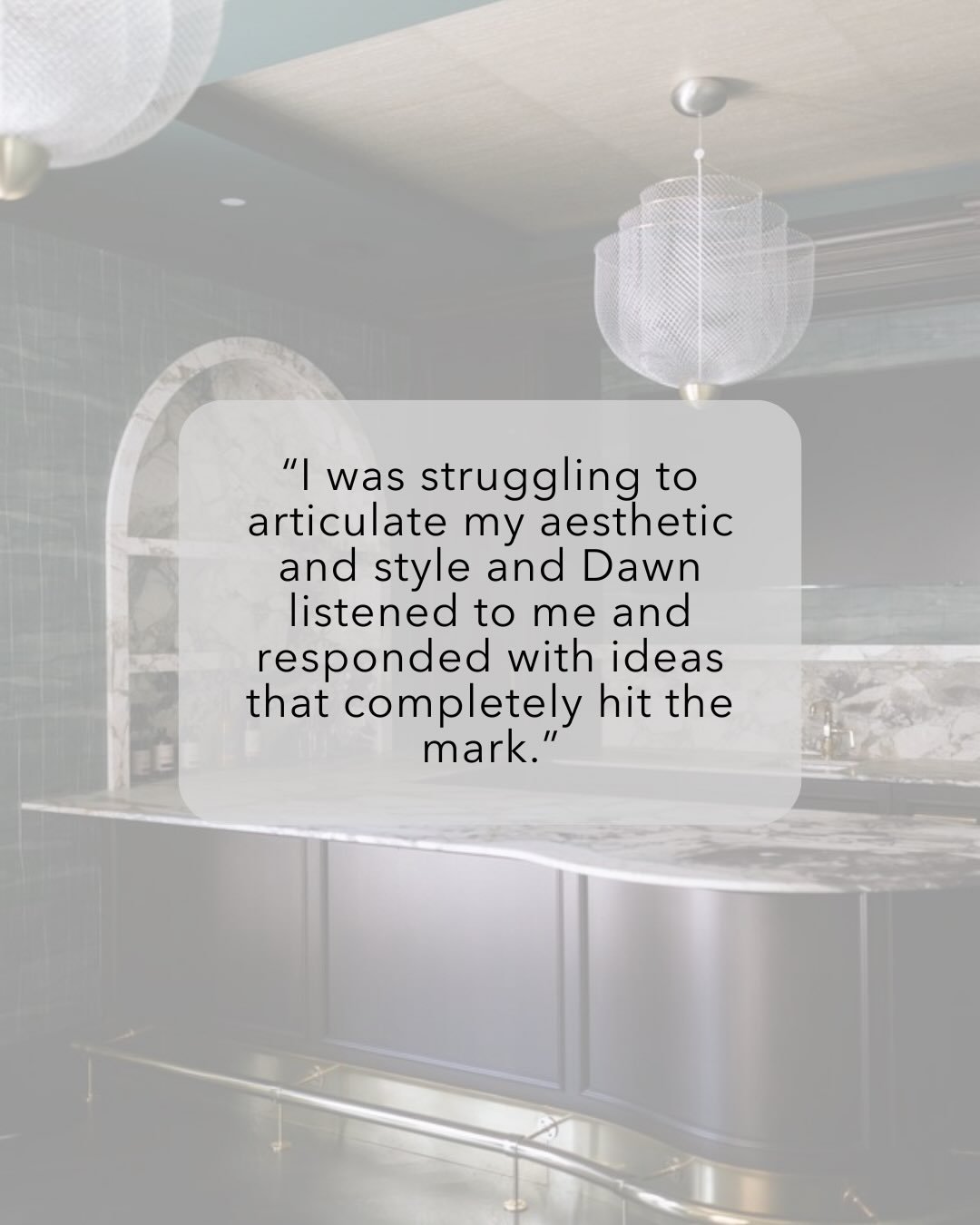 Client experiences are always at the heart of what we do. After all, these are YOUR dream homes we want to make a reality. So don&rsquo;t just take it from us, hear from past reviews about how @dawncookdesign and @blulensdesign opened their eyes to t