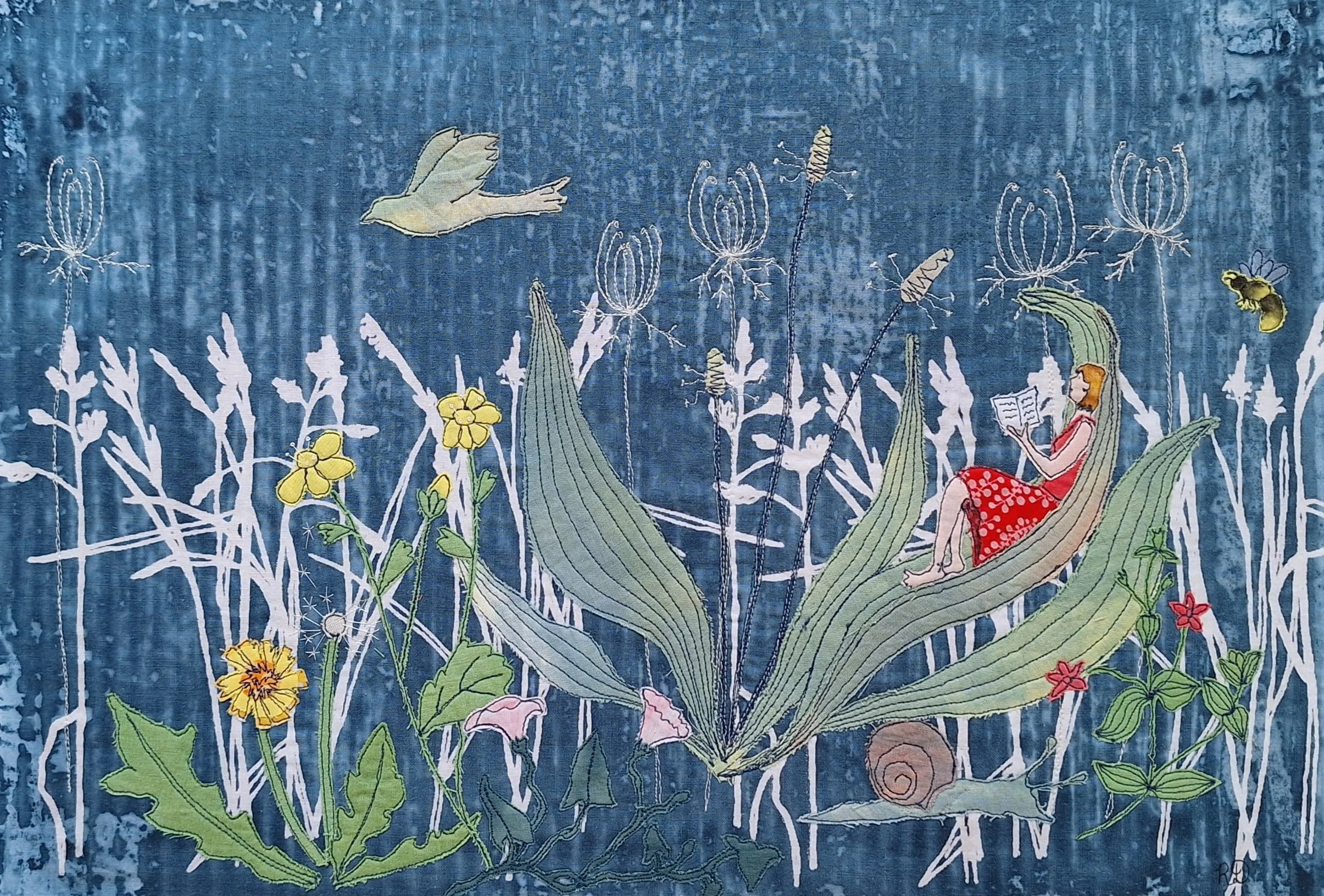 Rosaline Darby - The Perfect Place, textile print and applique.jpg