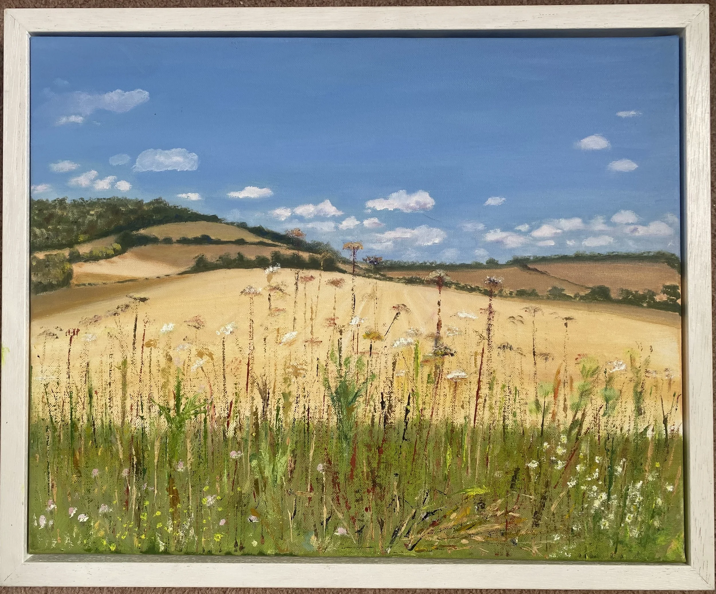 Harvest under Bepton Downs - Philippa Gibbon.jpeg