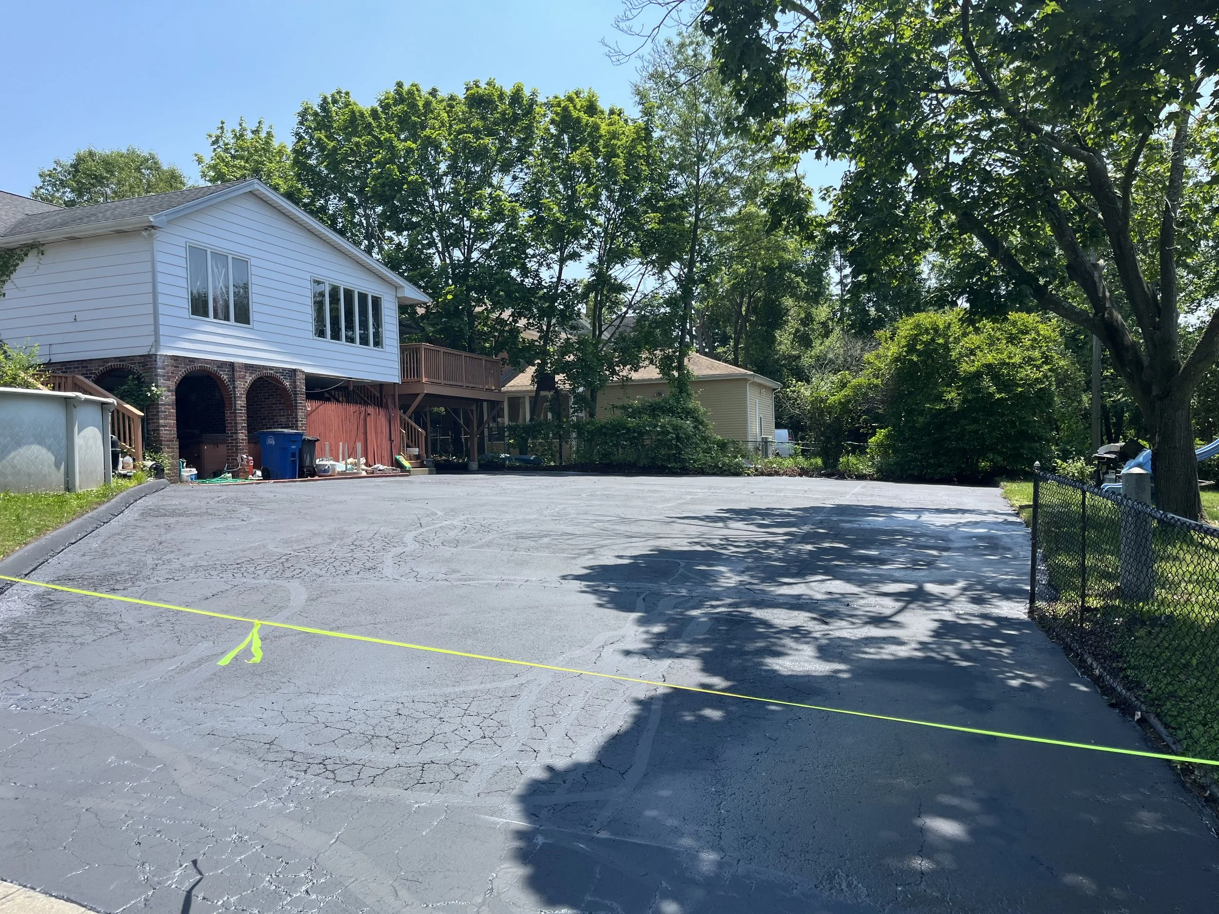 New Haven sealcoating done June 6, 2025