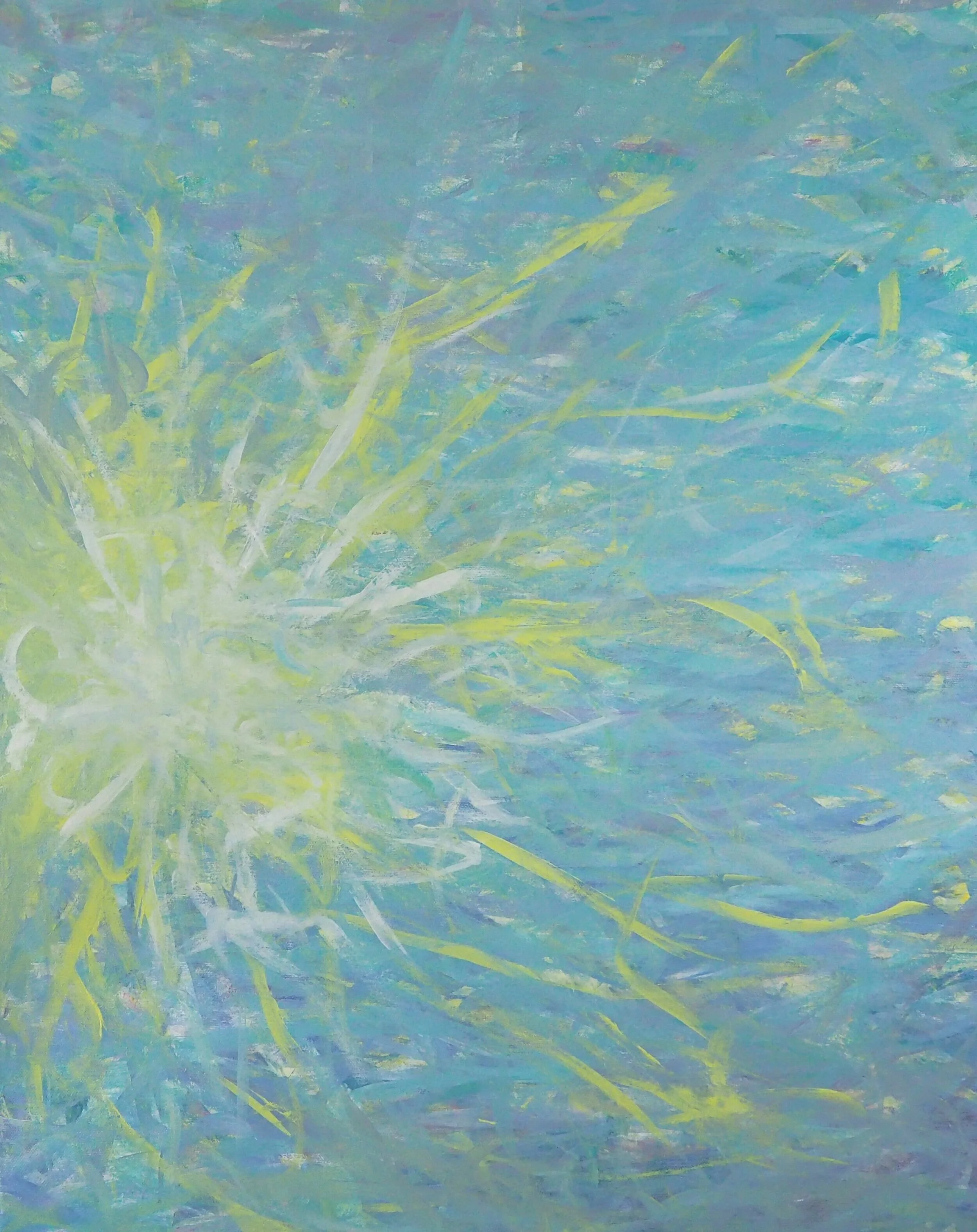 "In a Moment", acrylics on stretched canvas, 24"x30", October of 2020; not available