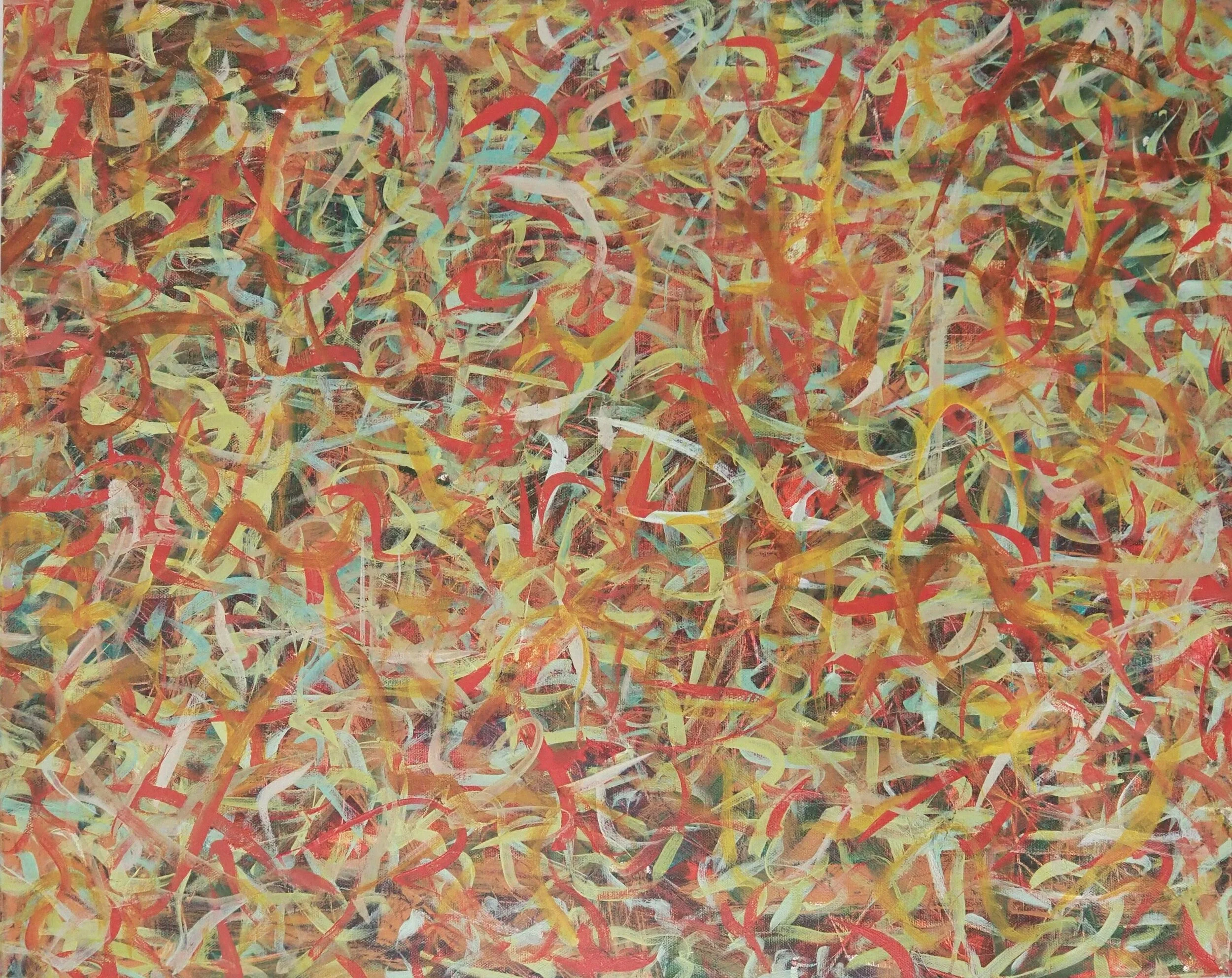 "Time's Subtle Tease", acrylics on stretched canvas, 30"x24", December of 2020; for a suggested payment amount of $200