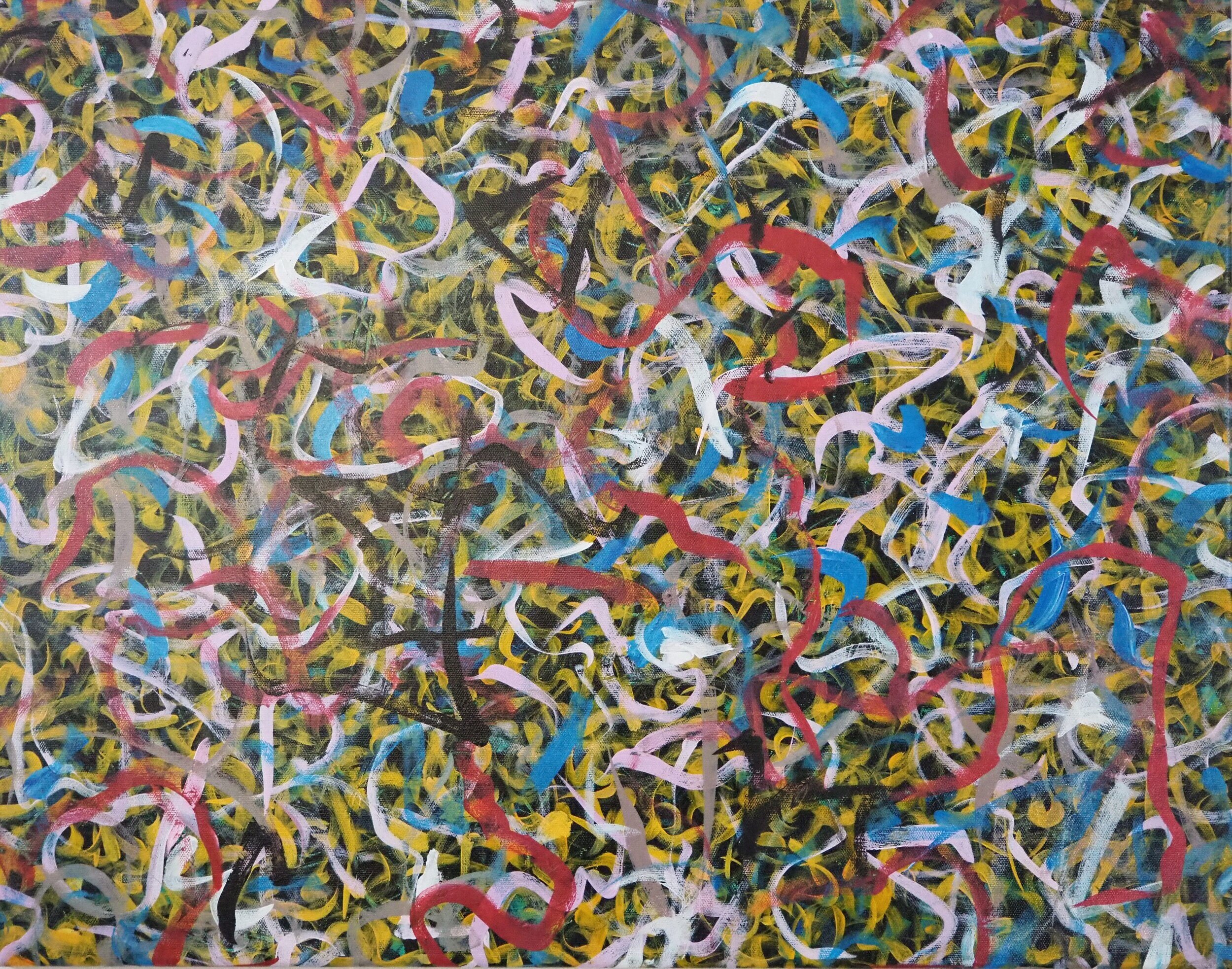"Tsars & Stripes" -- 28"x22", acrylics on stretched canvas, June of 2020; for a suggested payment amount of $200