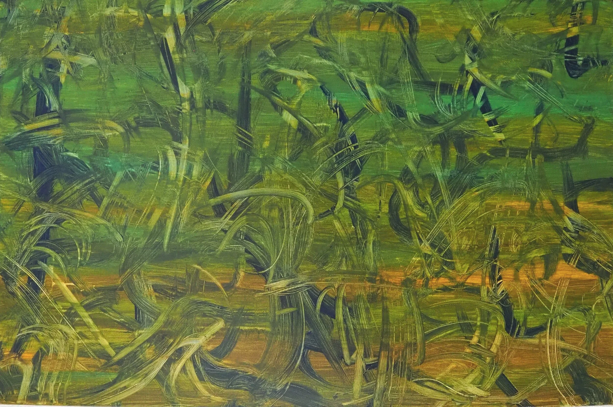 "In the Shallows" -- 36"x24", acrylics on stretched canvas, July of 2020; for a suggested donation amount of $250
