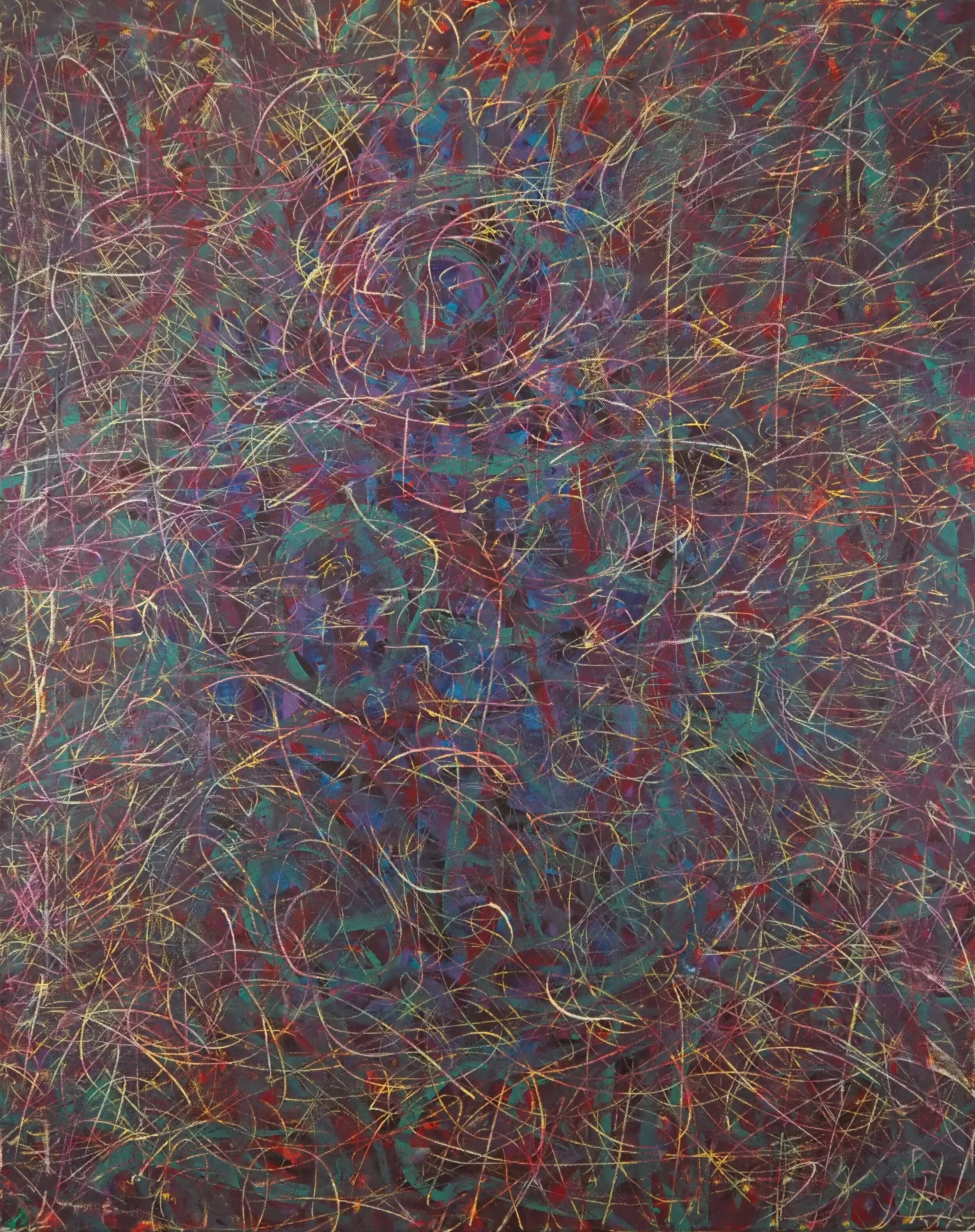 "Mother Earth Day, 2021", oils & acrylics on canvas, 24"x30", April of 2021; for a suggested purchase amount of $200