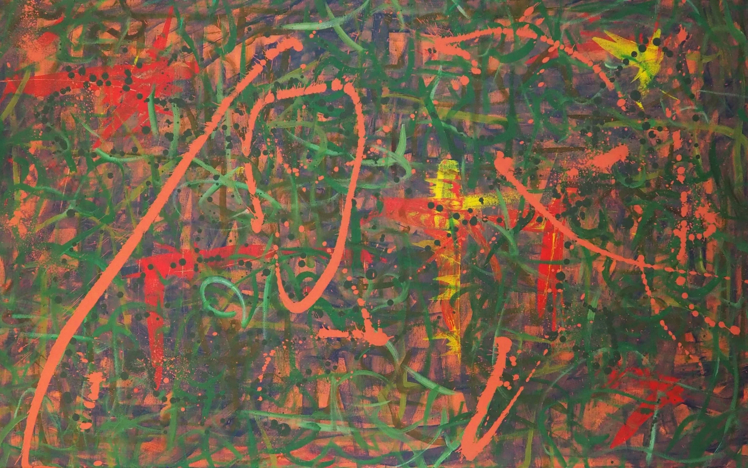 "Night Flight", oils over acrylics on canvas, 48"x30". completed January of 2023; for a suggested purchase amount of $750