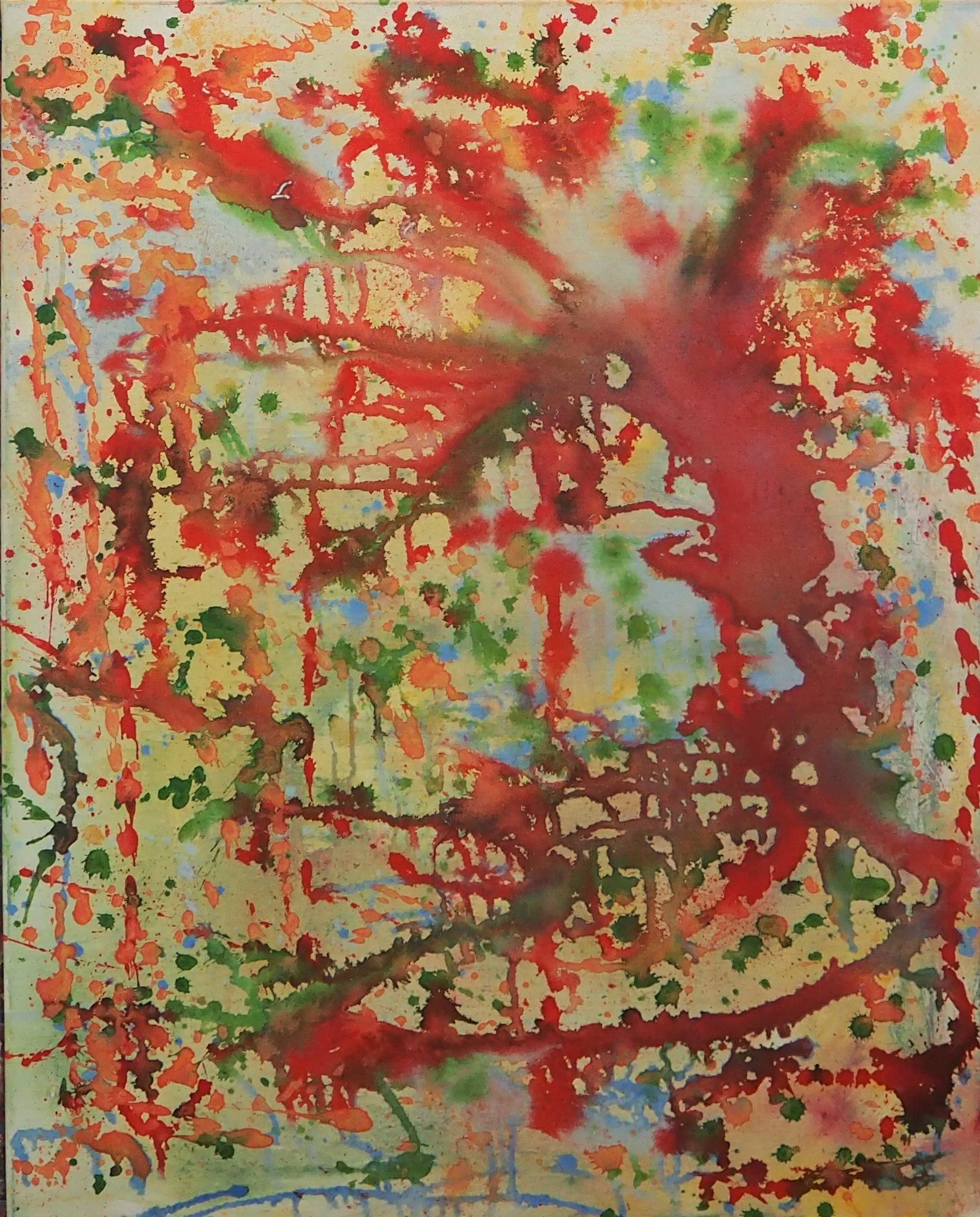 "Trees in Blossom", oils over acrylics on canvas, 24"x30". completed May of 2022; for a suggested purchase amount of $200