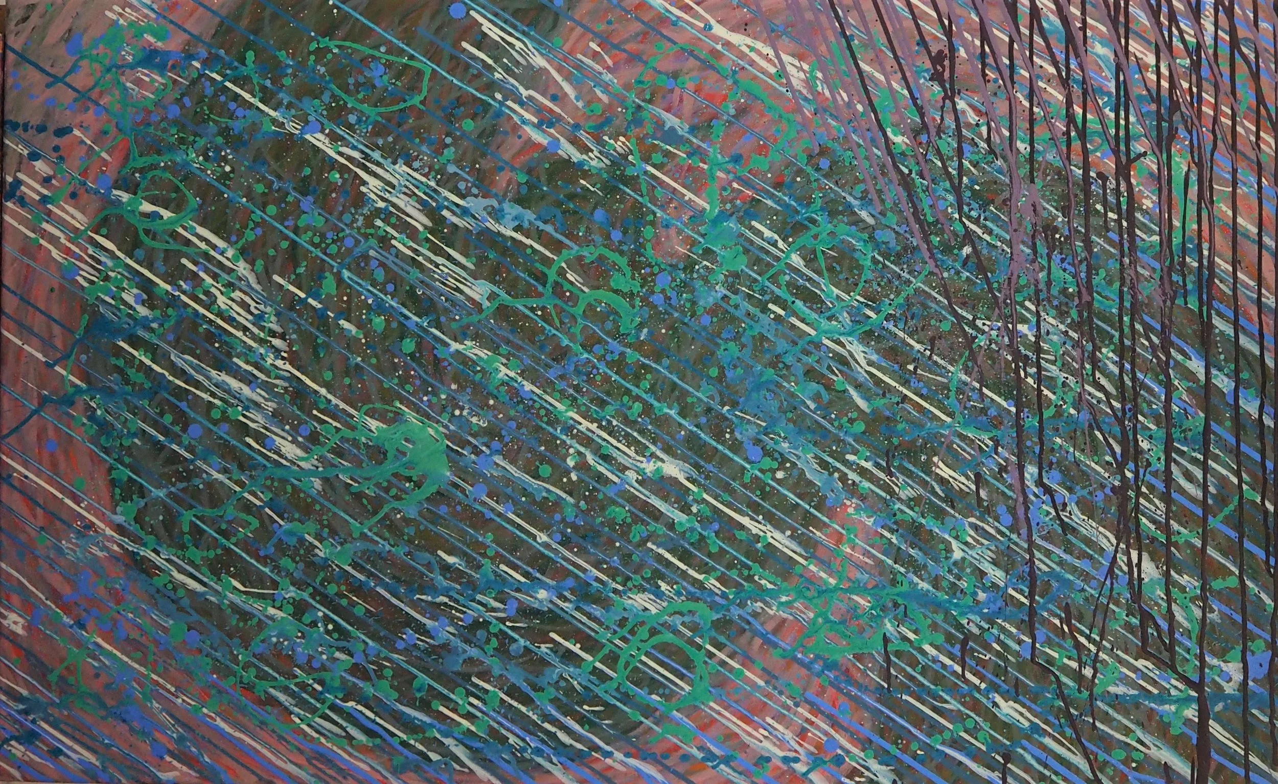 "Braving the Winds", oils over acrylics on canvas, 48"x30". completed September of 2022; for a suggested purchase amount of $750