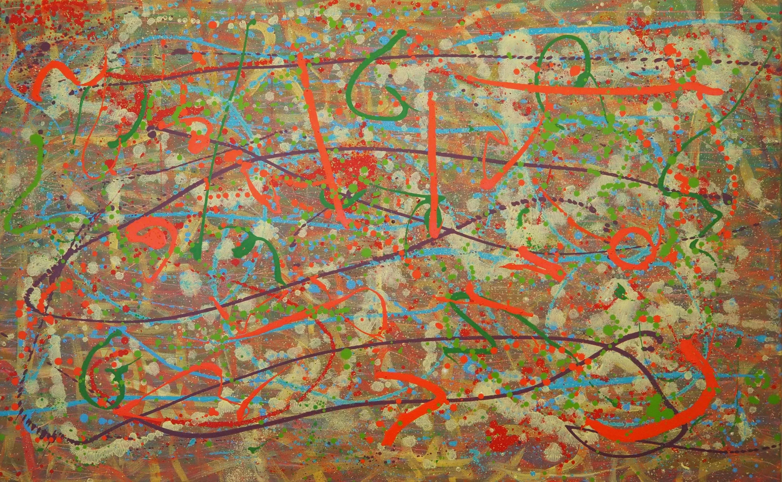 "Once Byzantium", 30"x48", oils atop acrylics, completed November of 2023, for a suggested purchase amount of $750