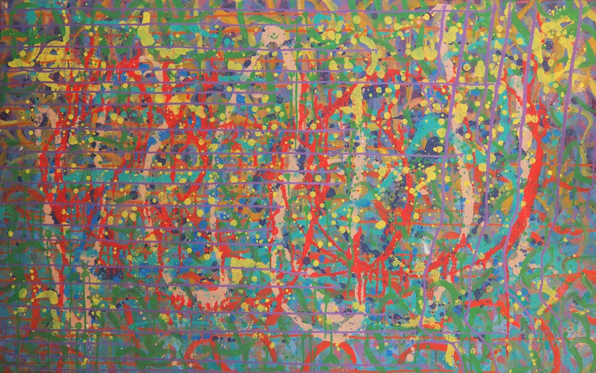 "Summertime Play", oils over acrylics on canvas, 48"x30". completed August of 2022; for a suggested purchase amount of $750