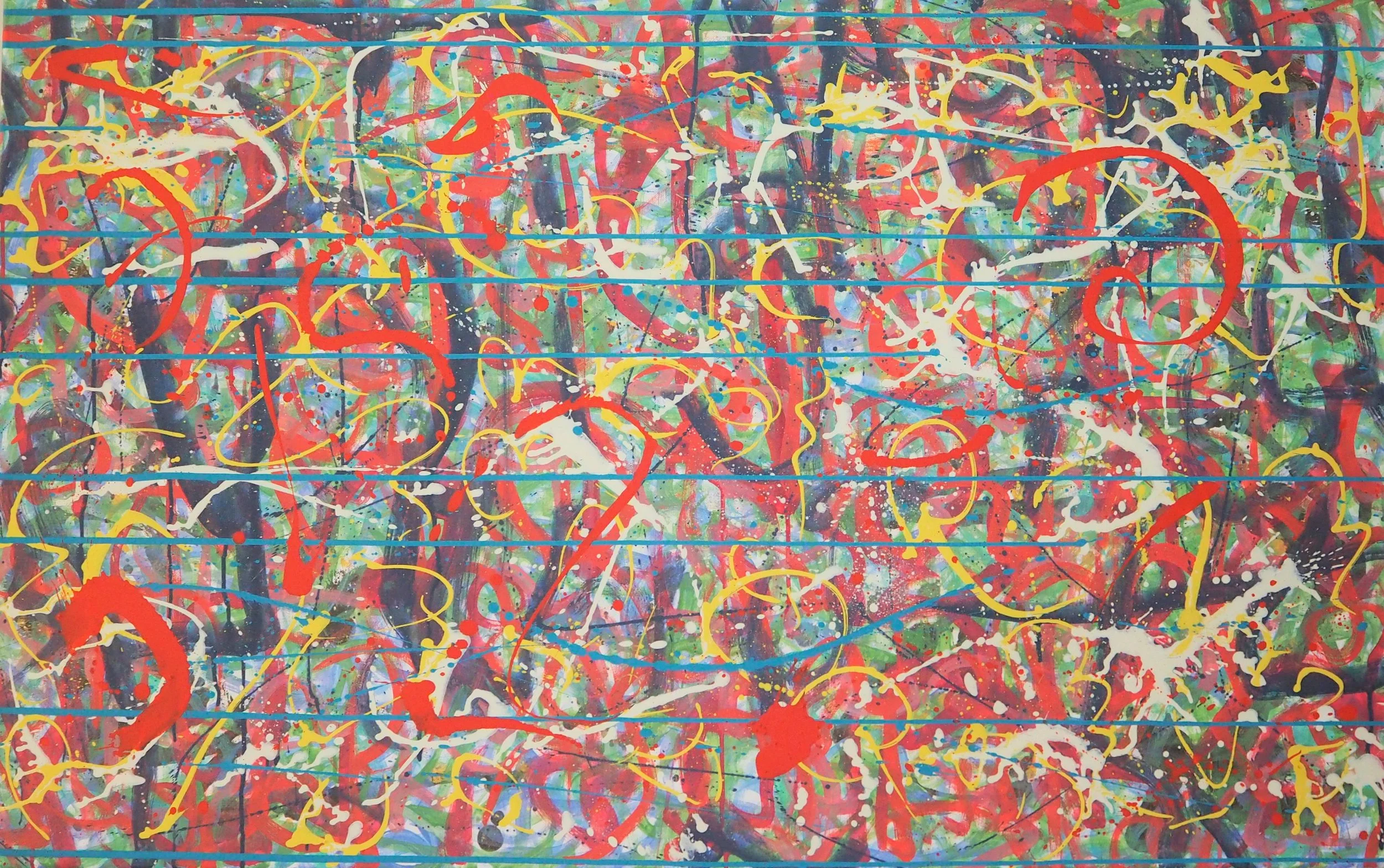 "Fife and Drums", oils over acrylics on canvas, 48"x30". completed February of 2023; for a suggested purchase amount of $750