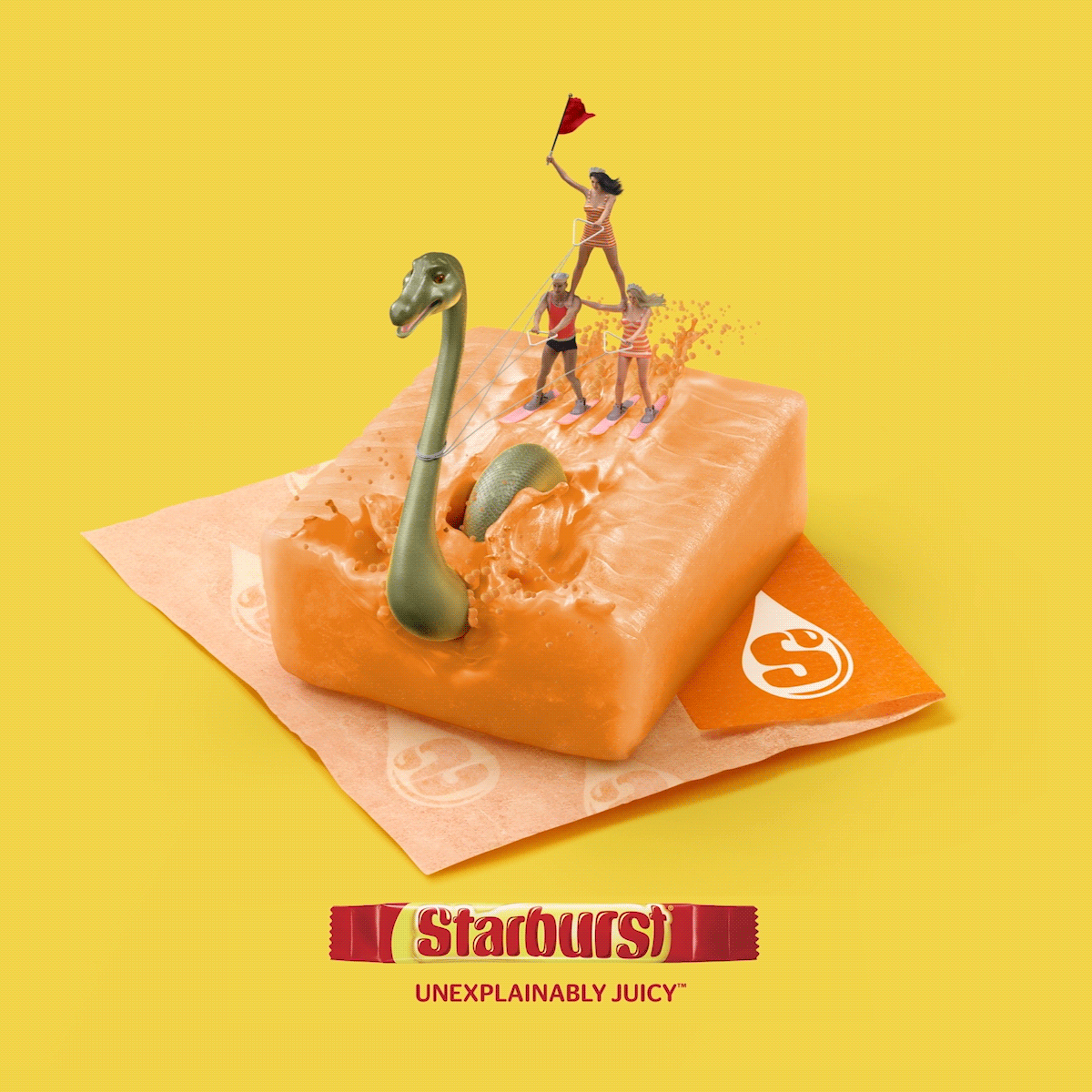 Global communication is universal. Because our creative appeared in many countries, we developed simple, visually driven concepts for Starburst that required minimal translation and were easily understood.