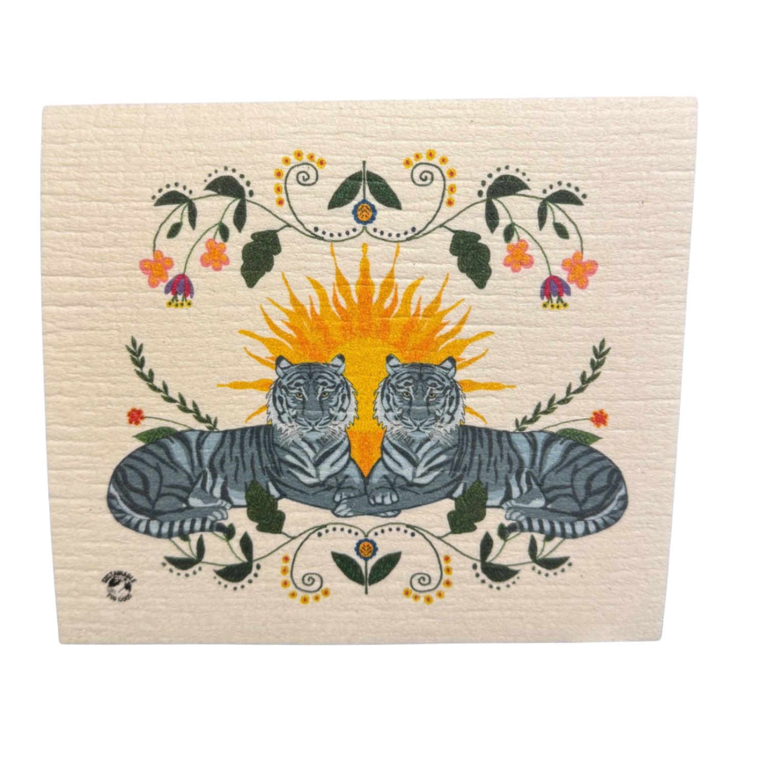 Swedish Dishcloth-Blue Cheetahs