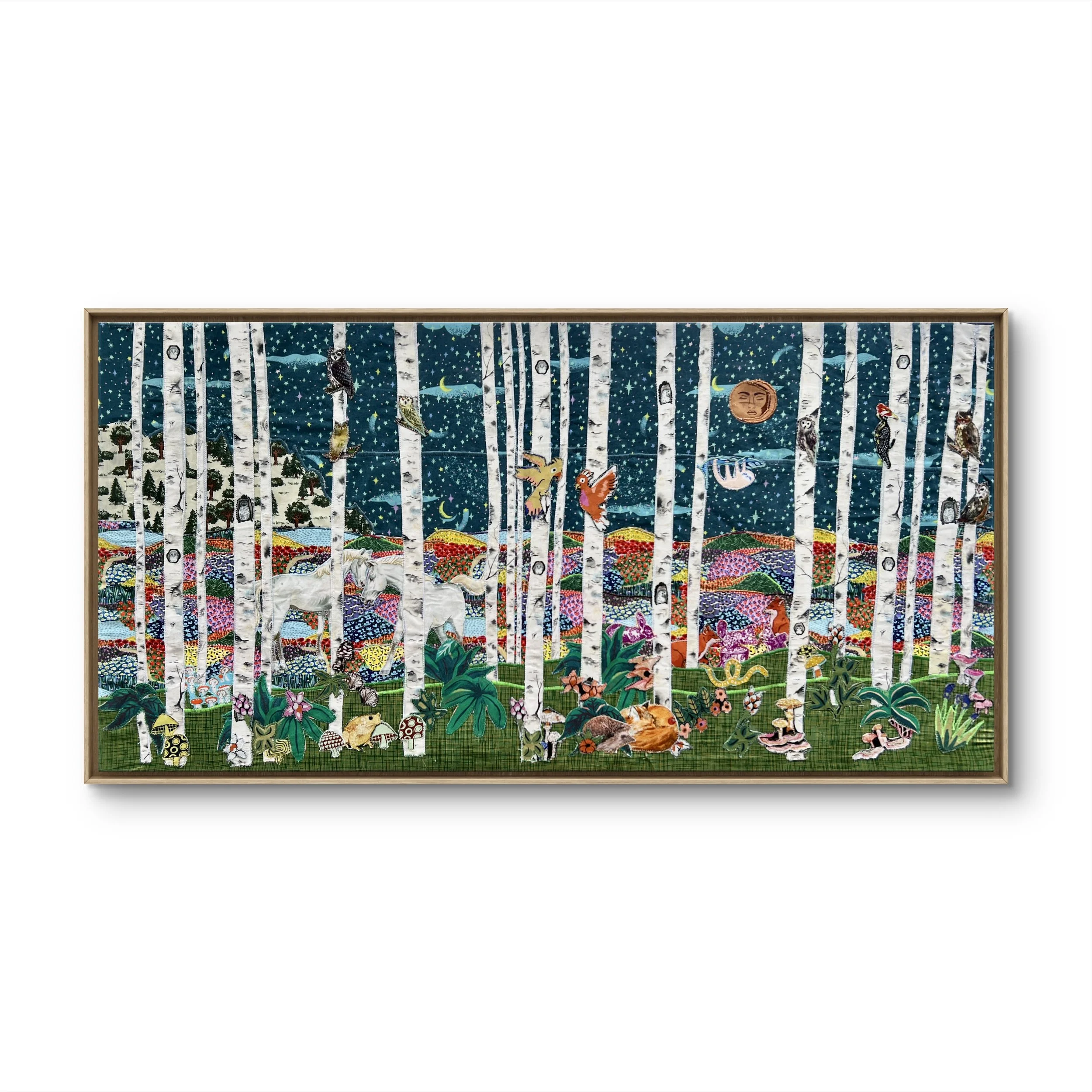 Night Carries the Forest 20x40"